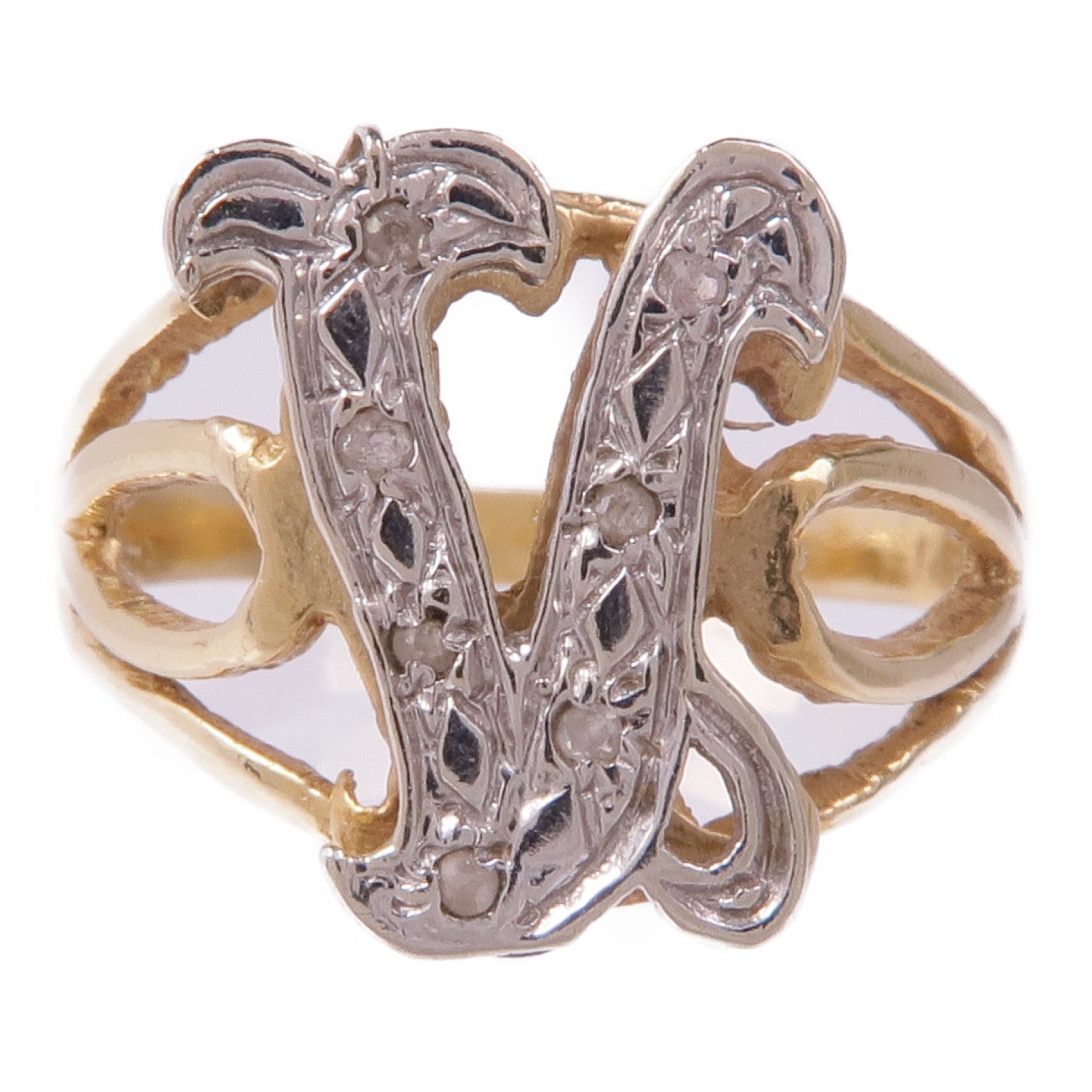 JEWELRY 【激減優惠】14K黃金/白金Ring戒指US#5.5