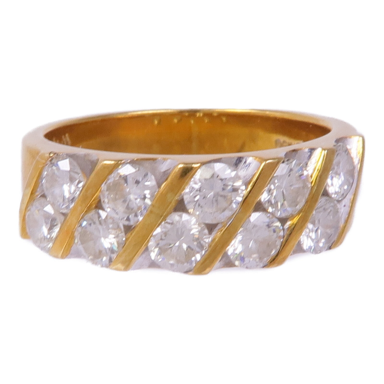 JEWELRY 18K黃金/白金Diamond Ring鑽石戒指US#5