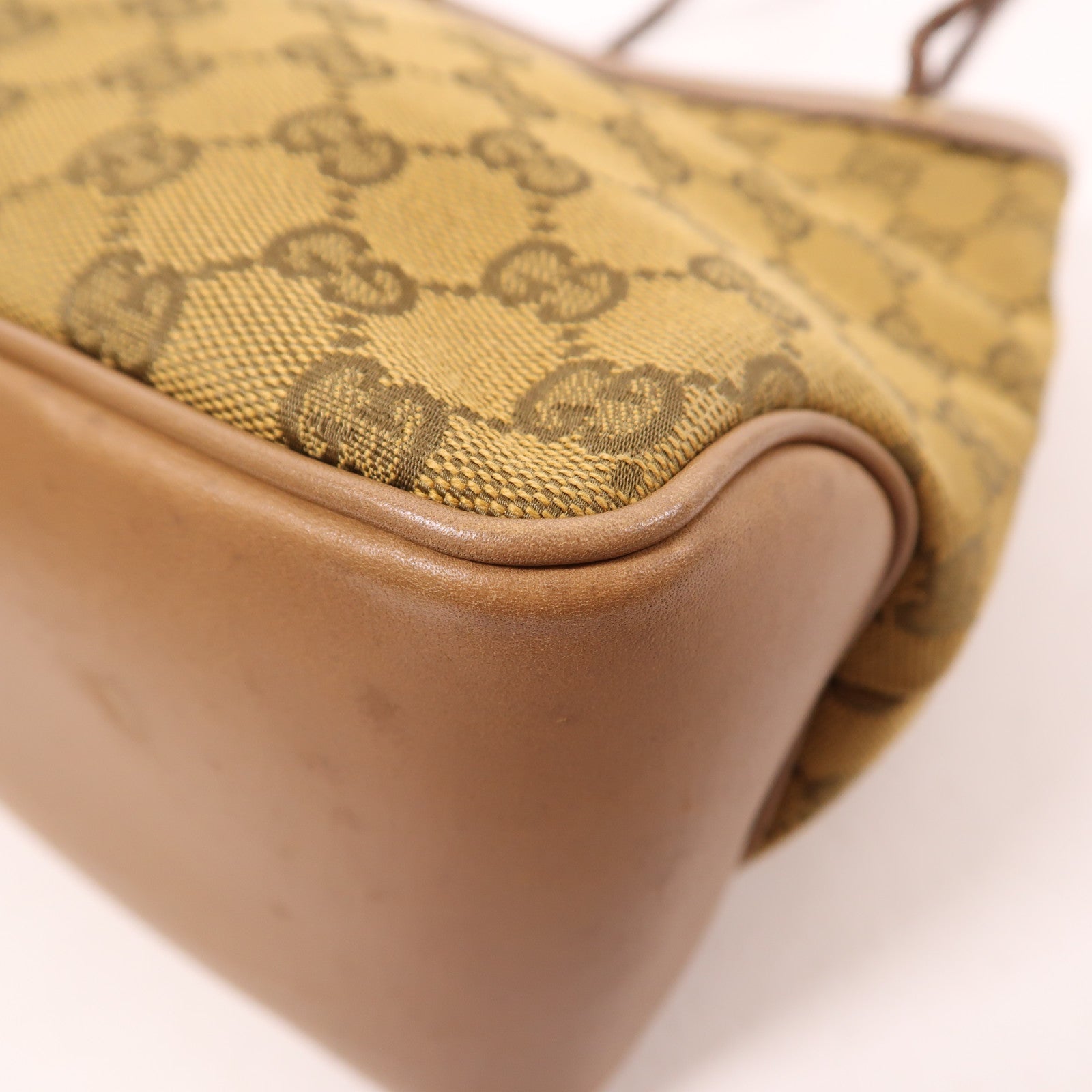 GUCCI 帆布Shoulder Bag金扣肩背袋