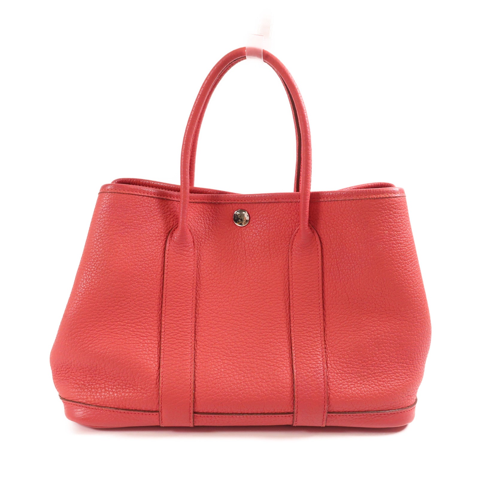 HERMES Negonda皮革Garden Party TPM銀扣手挽袋Rose Jarpur