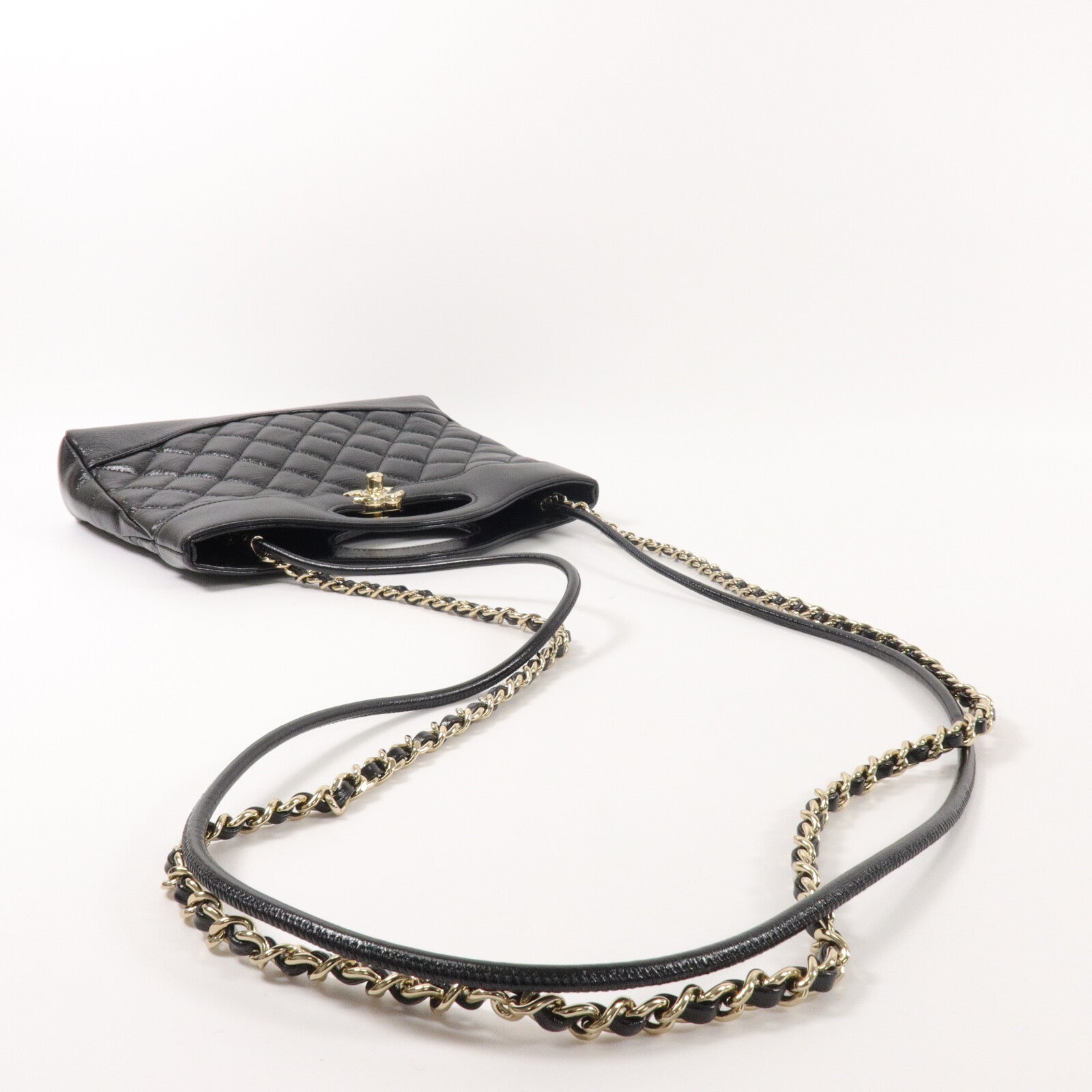 CHANEL 牛皮皮革Chanel 31 Mini鏈帶肩背袋