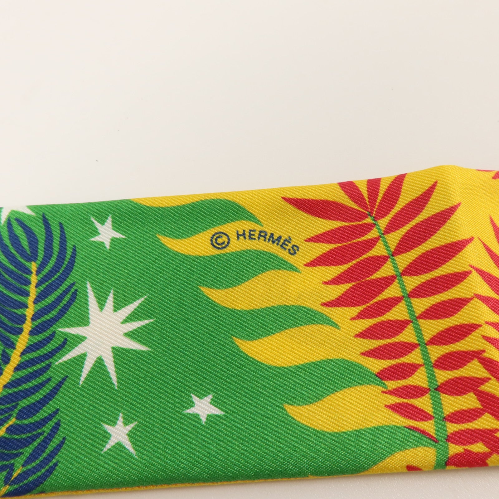 HERMES 絲質Twilly絲巾