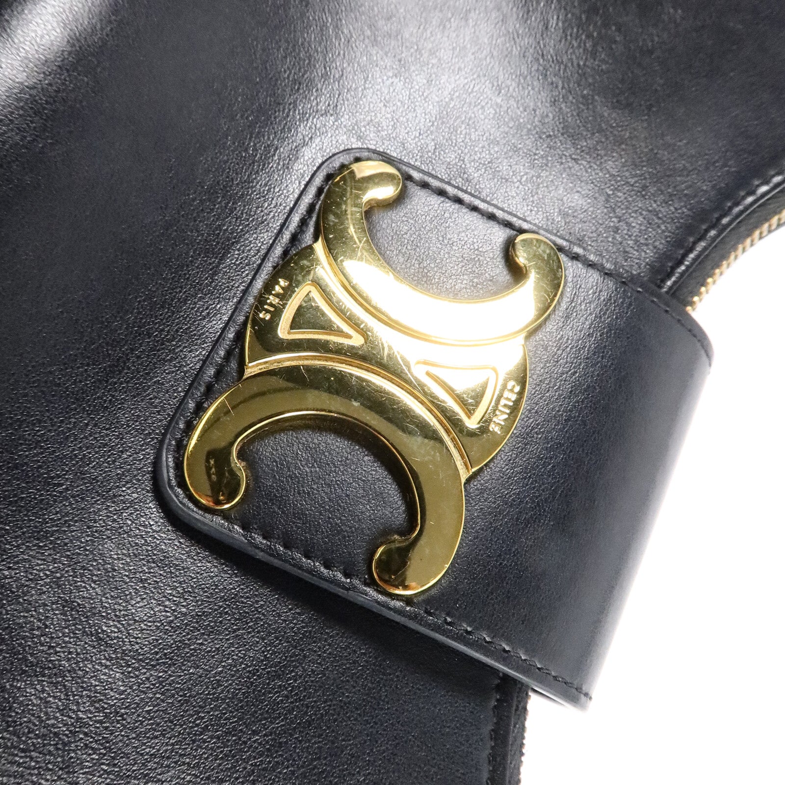 CELINE 牛皮皮革Ava Triomphe肩背袋
