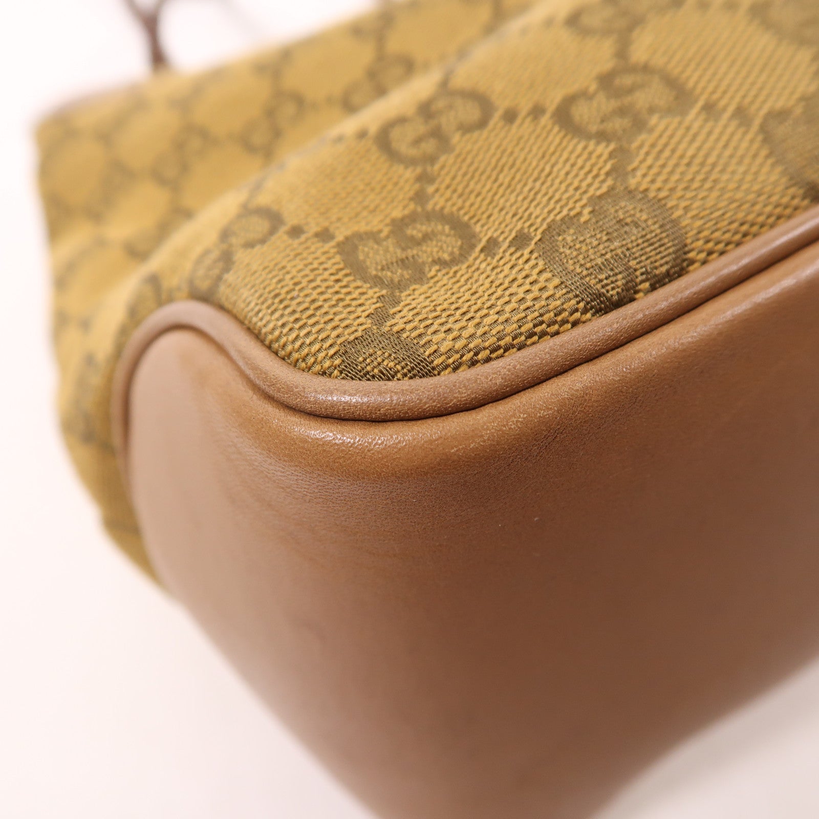 GUCCI 帆布Shoulder Bag金扣肩背袋