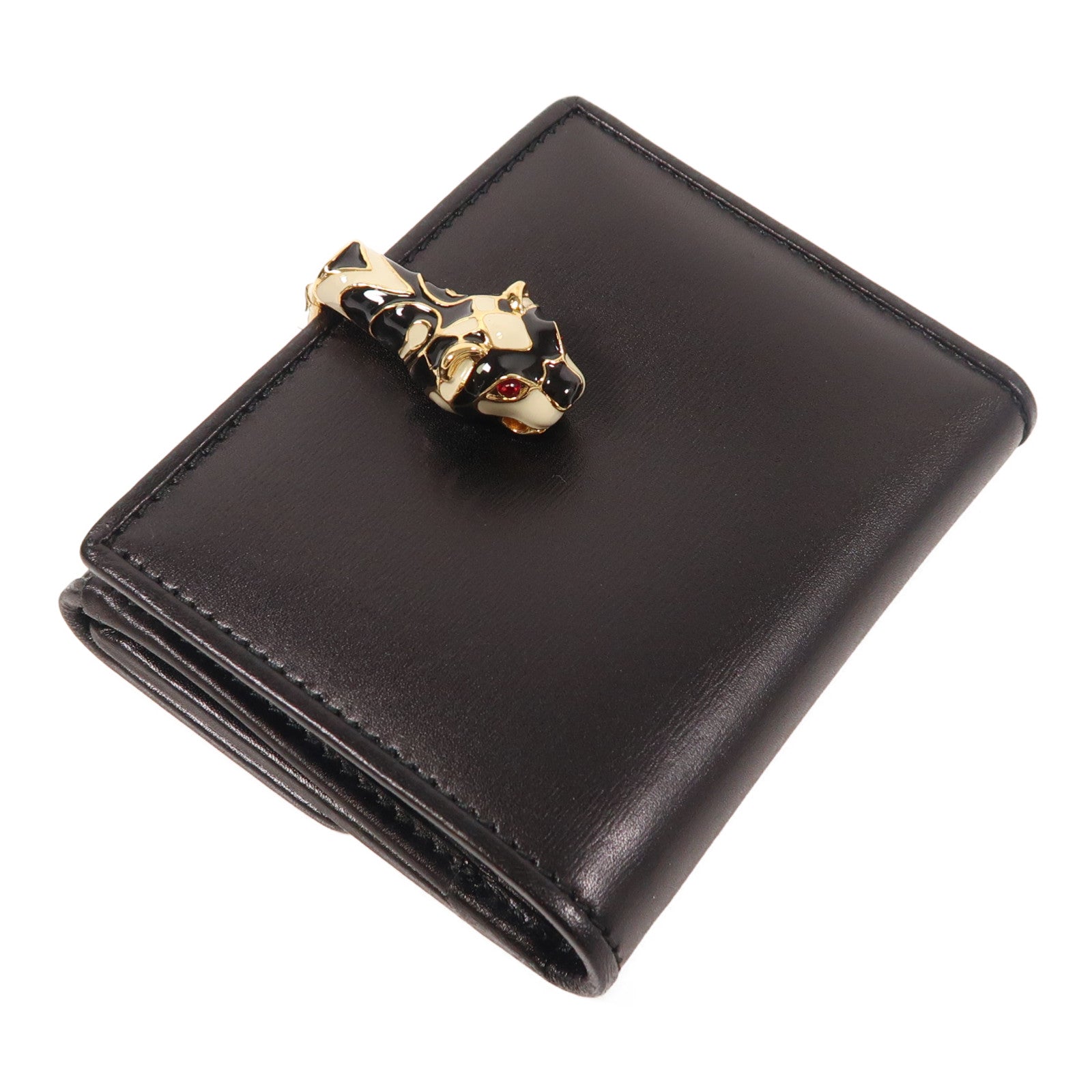 GUCCI 【激減優惠】牛皮皮革Wallet金扣錢包