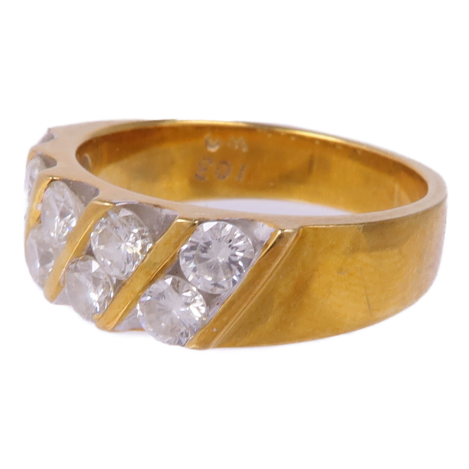 JEWELRY 18K黃金/白金Diamond Ring鑽石戒指US#5