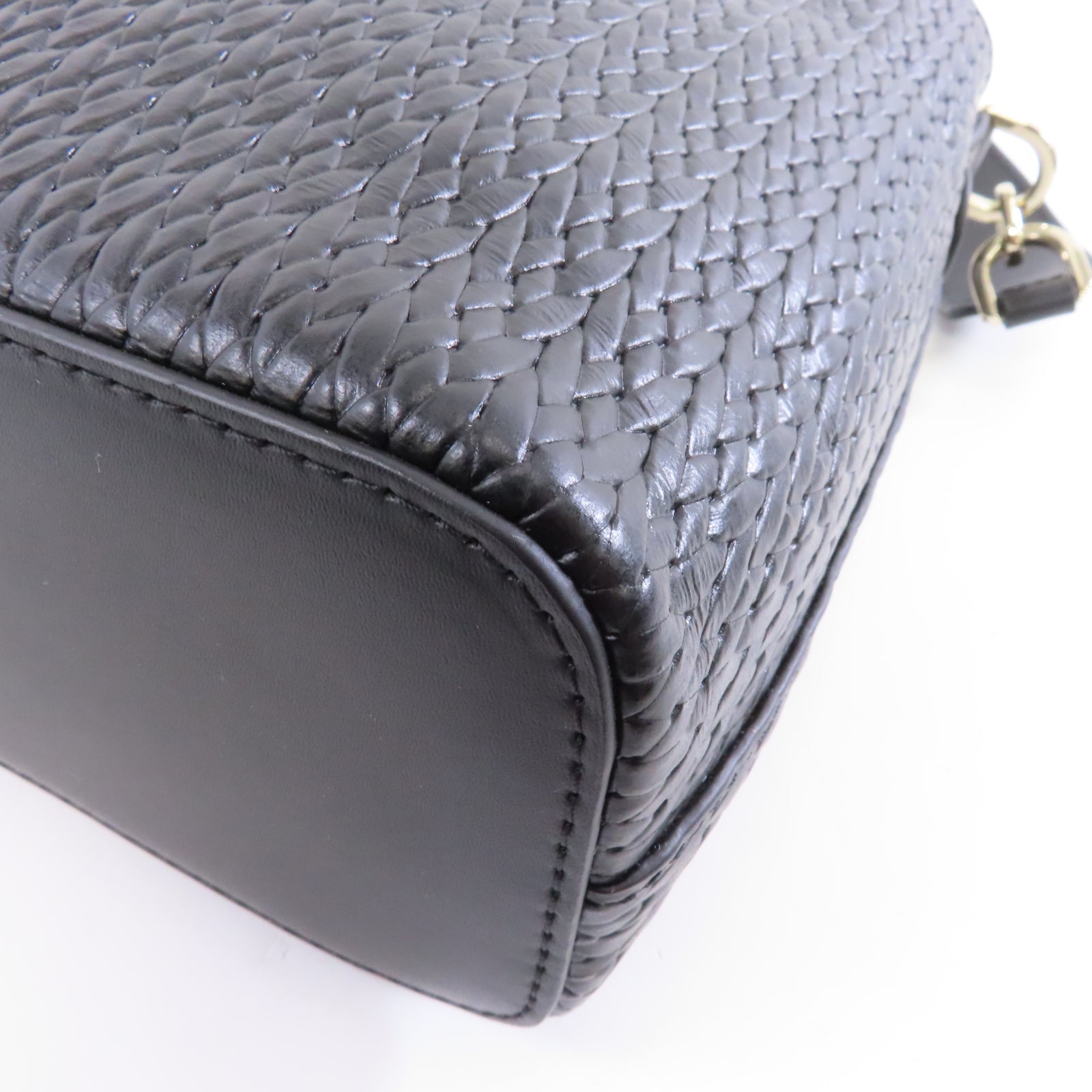 Furla 牛皮皮革2way Shoulder Bag金扣手挽肩背兩用袋黑色