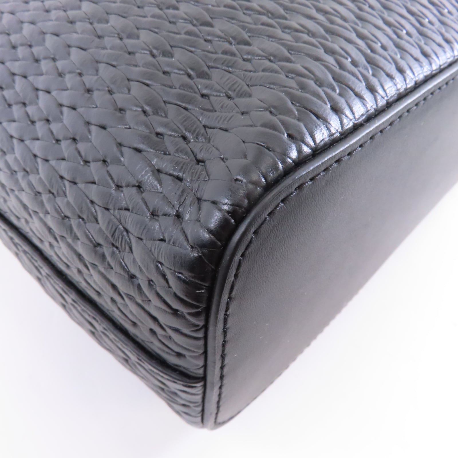 Furla 牛皮皮革2way Shoulder Bag金扣手挽肩背兩用袋黑色
