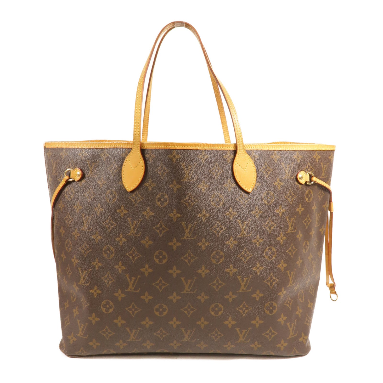 LOUIS VUITTON Monogram Neverfull GM金扣手挽袋