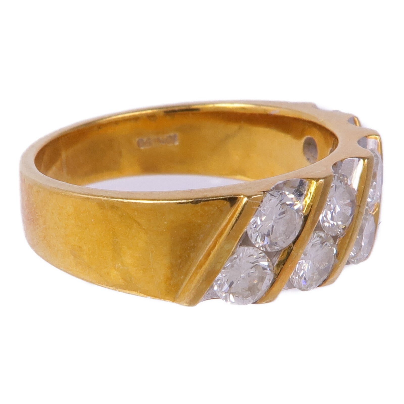 JEWELRY 18K黃金/白金Diamond Ring鑽石戒指US#5