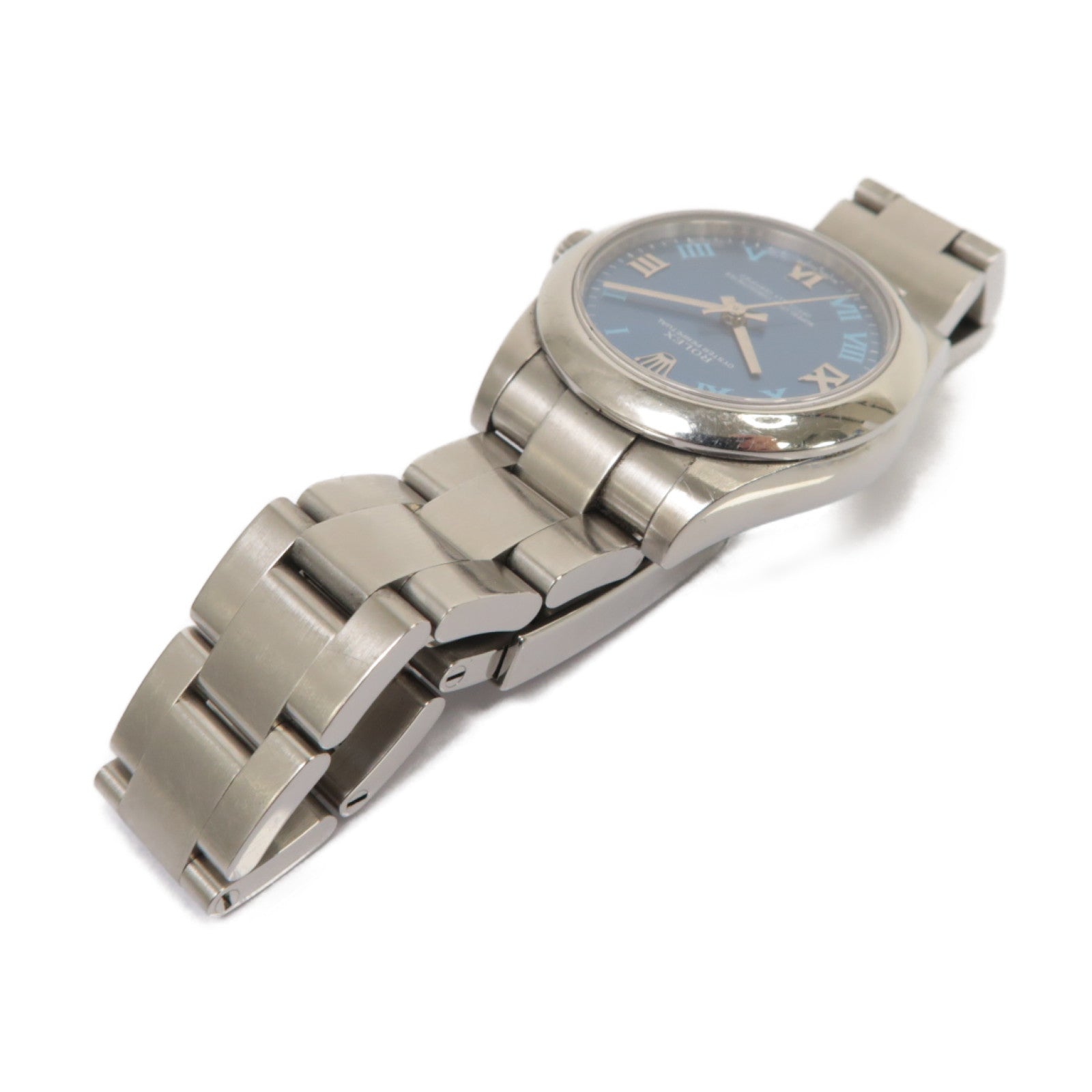 ROLEX Oyster Perpetual不鏽鋼手錶自動機芯藍色