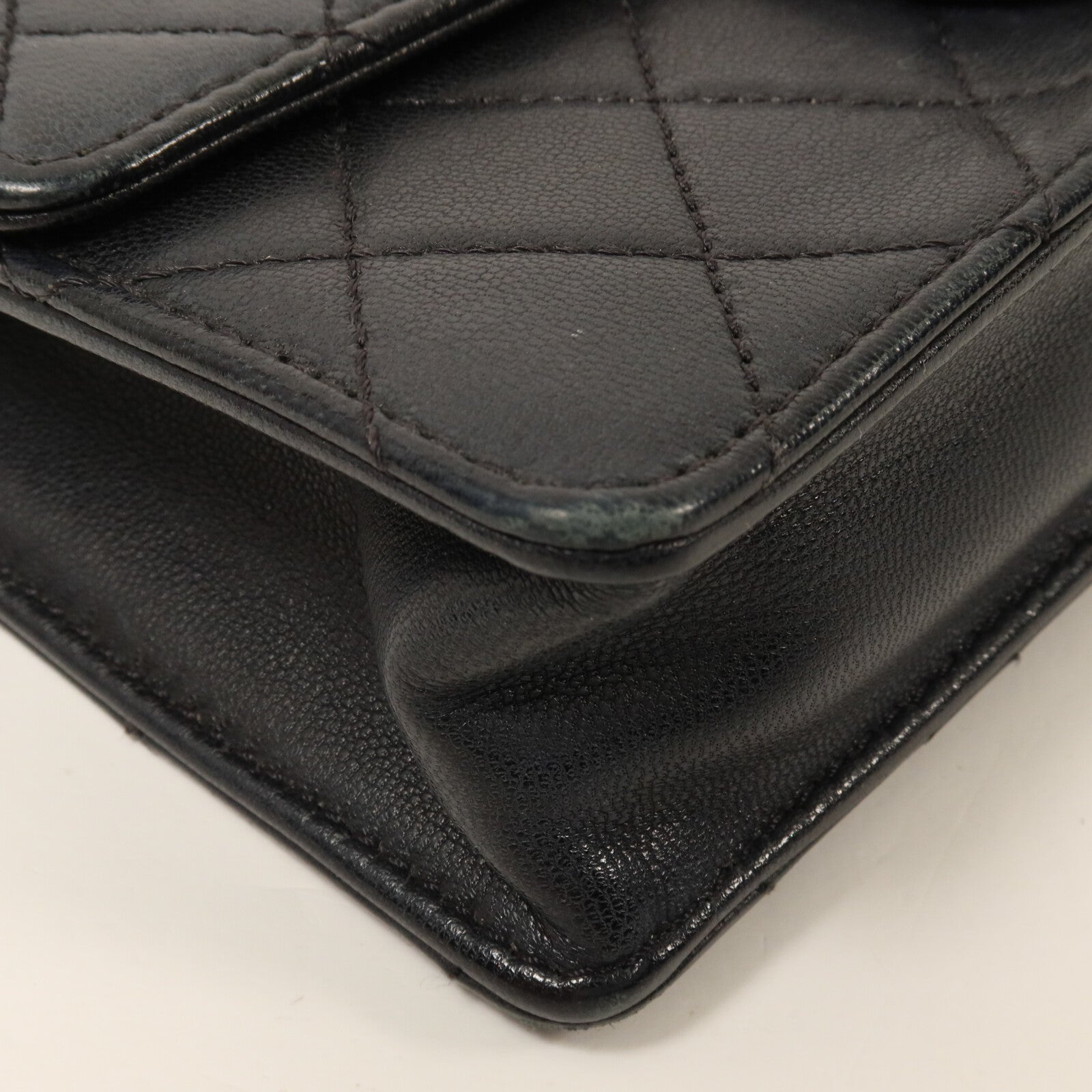 CHANEL 牛皮皮革Chain Flap Bag鏈帶肩背袋
