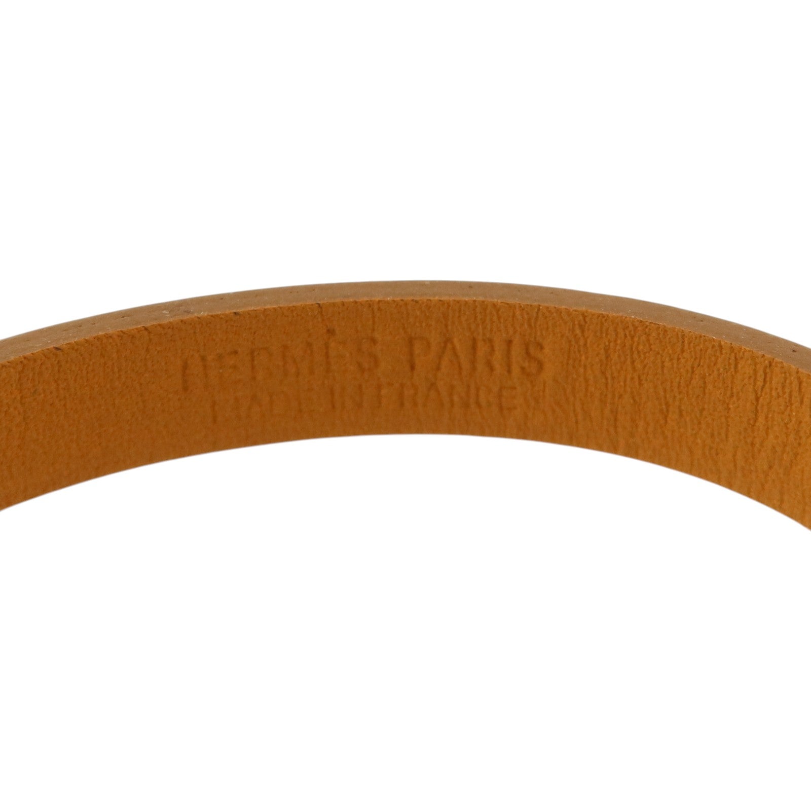 HERMES Swift皮革Rivale Mini Bracelet金扣手鏈