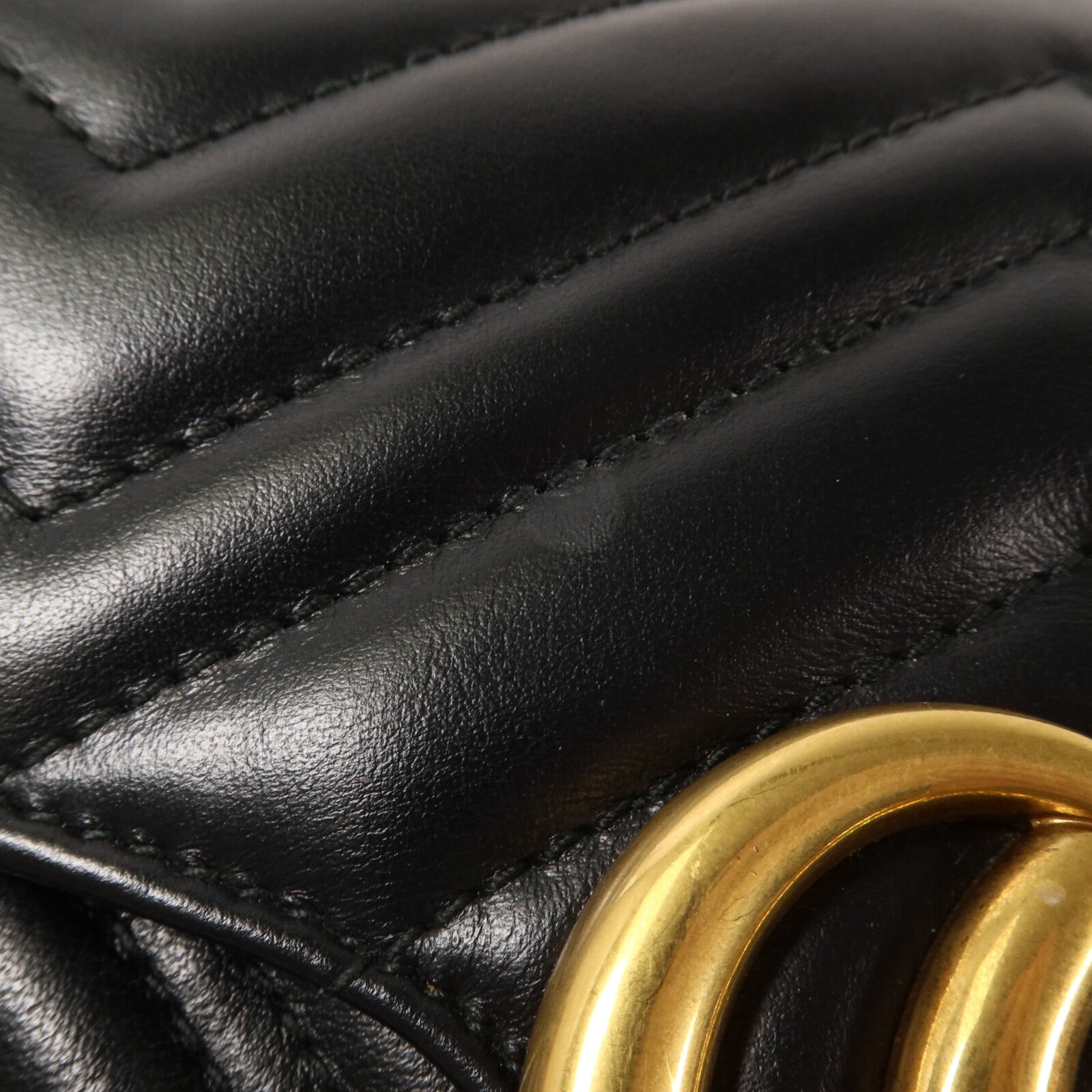 GUCCI 牛皮皮革GG Marmont Shoulder Bag鏈帶肩背袋