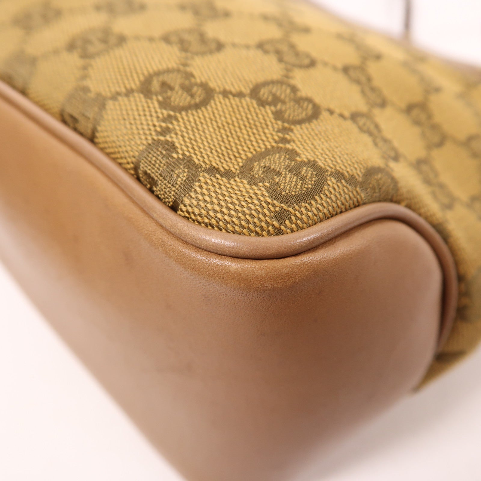 GUCCI 帆布Shoulder Bag金扣肩背袋