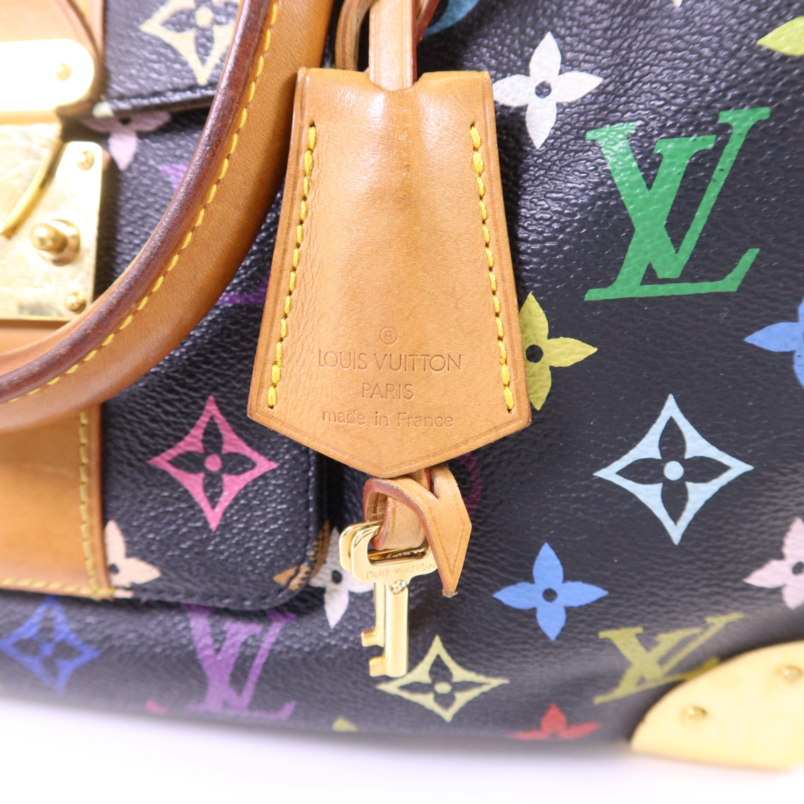 LOUIS VUITTON Monogram Multicolore Speedy 30金扣手挽袋