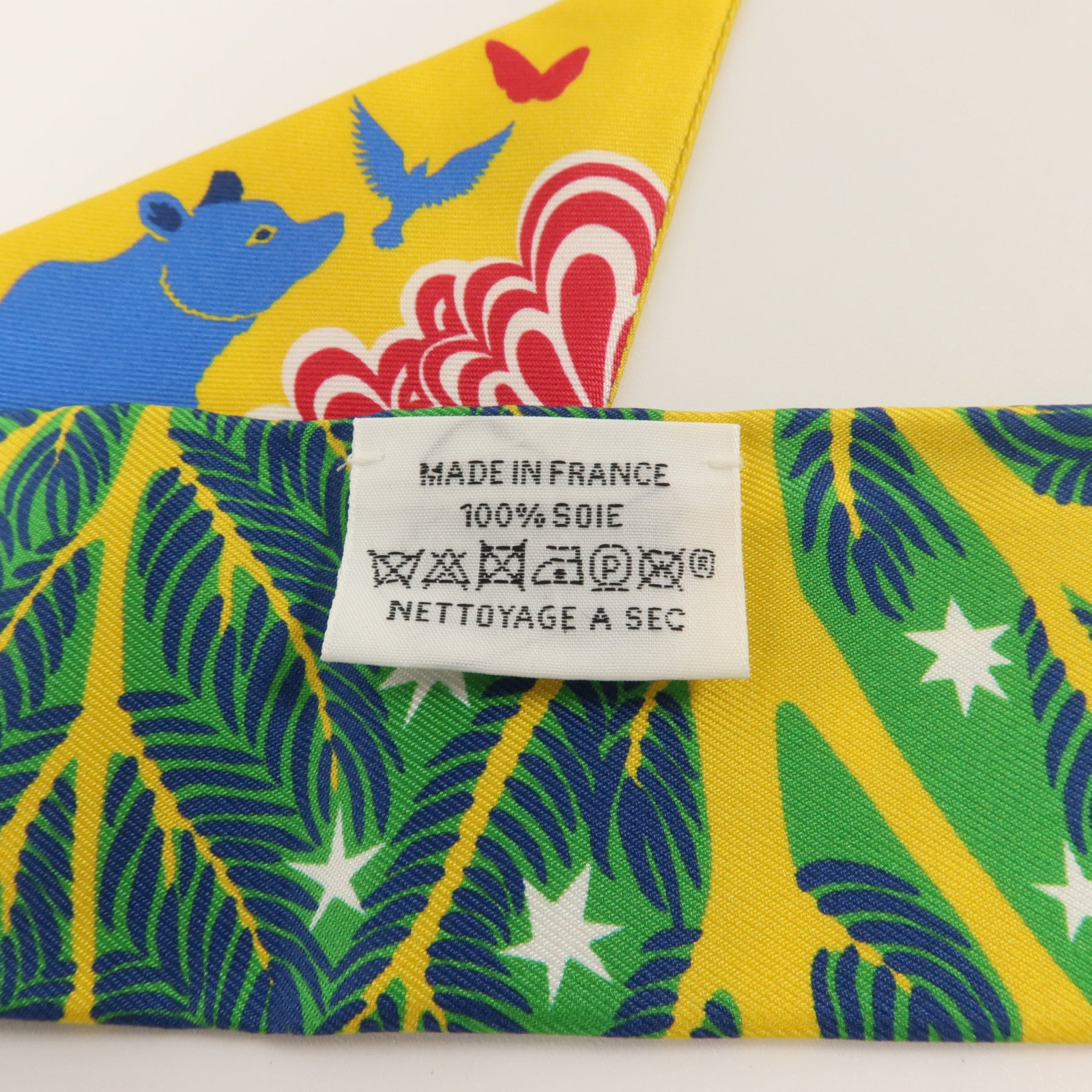 HERMES 絲質Twilly絲巾