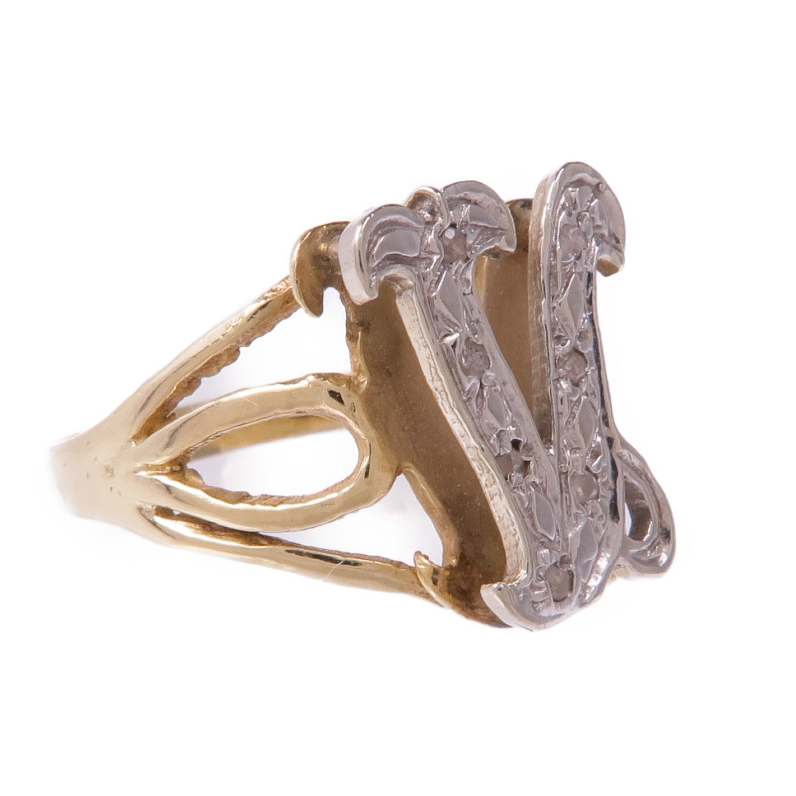JEWELRY 【激減優惠】14K黃金/白金Ring戒指US#5.5