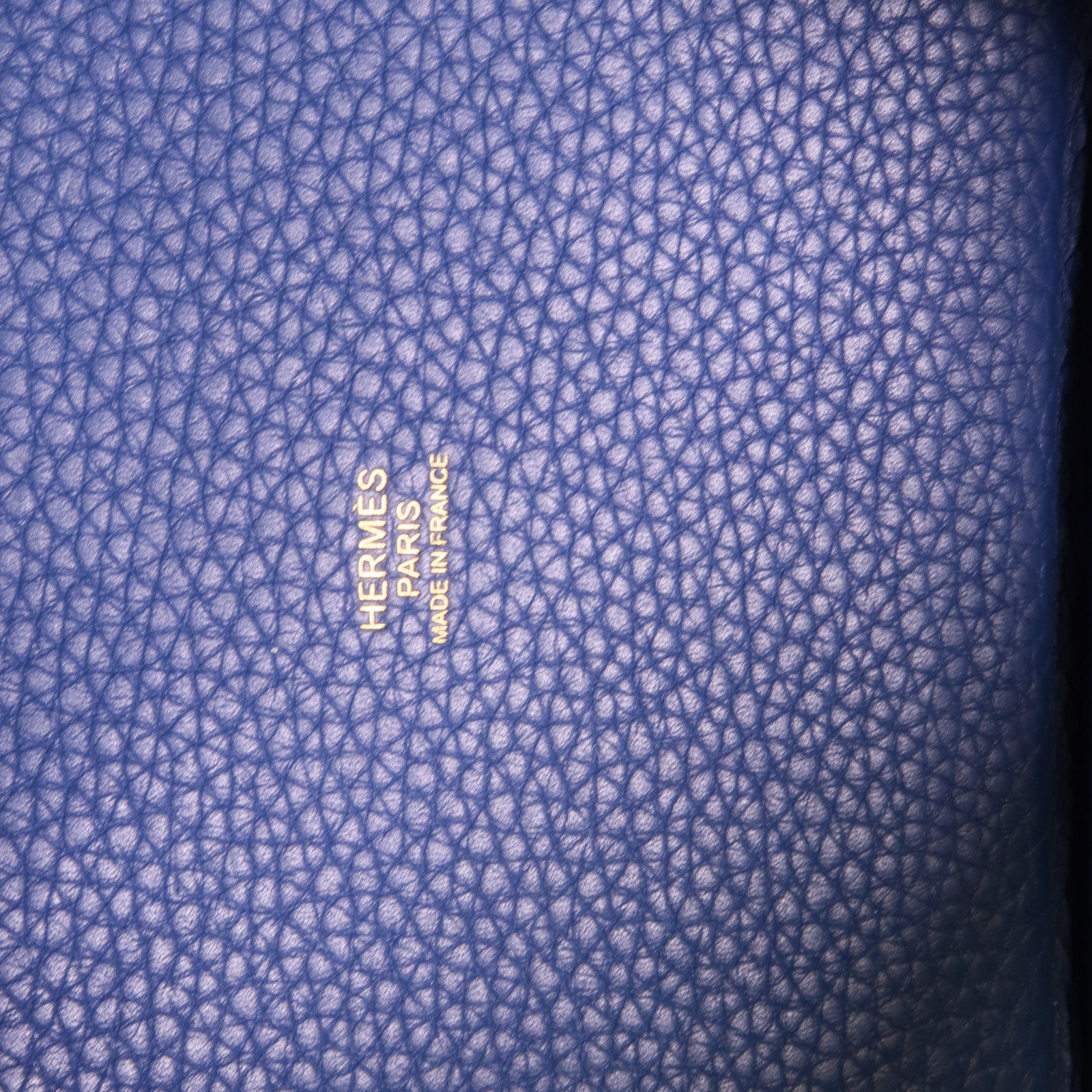 HERMES Clemence皮革Picotin PM手挽袋Deep Blue Vert Bosphore