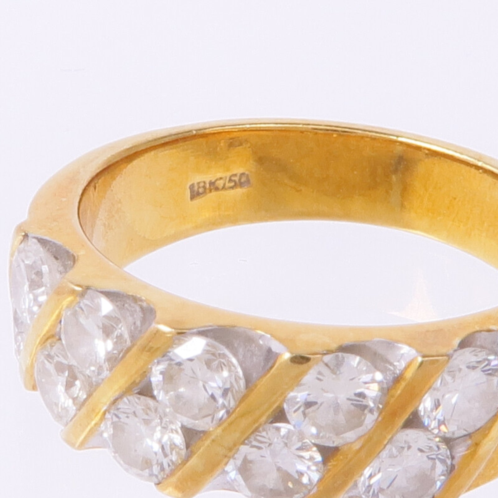 JEWELRY 18K黃金/白金Diamond Ring鑽石戒指US#5
