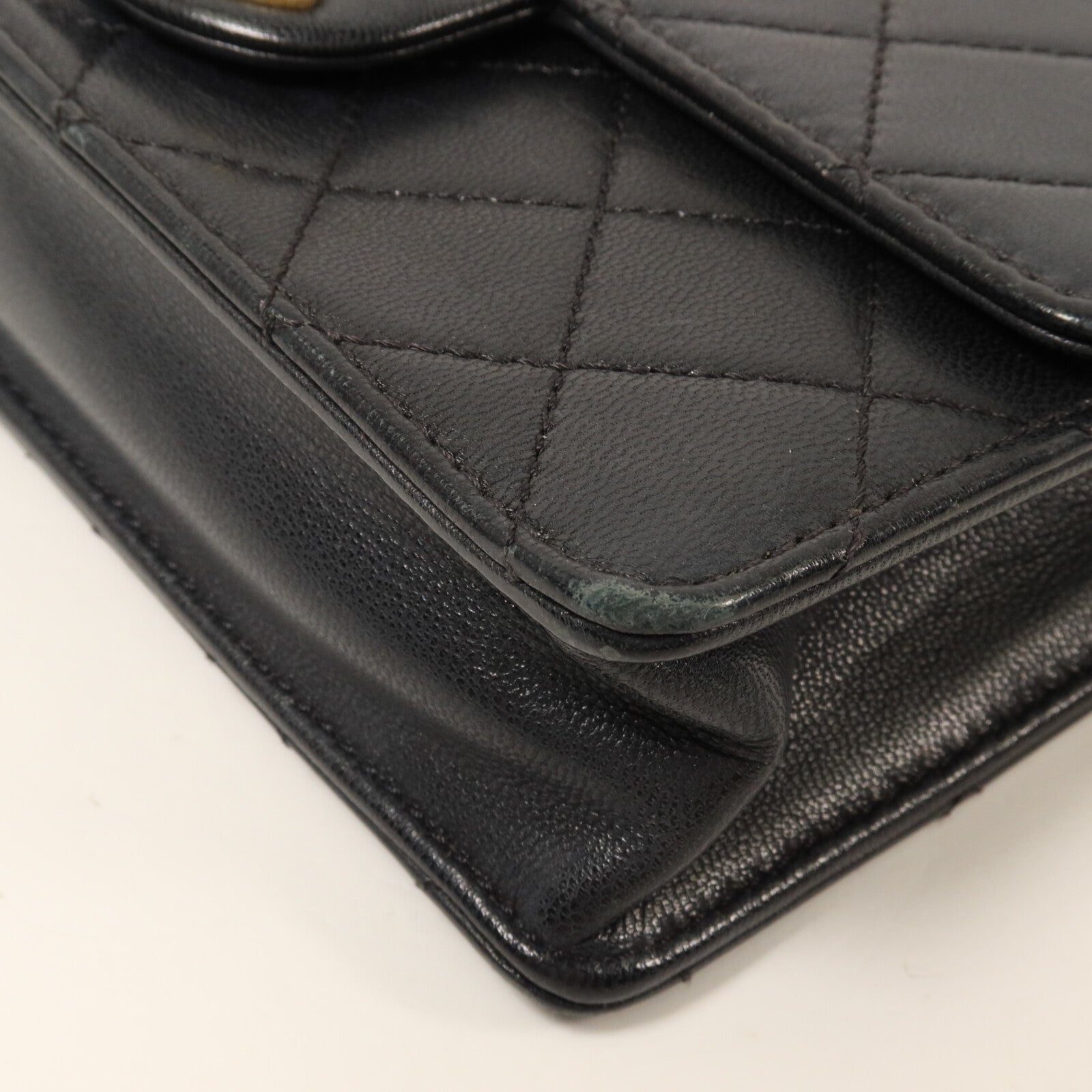 CHANEL 牛皮皮革Chain Flap Bag鏈帶肩背袋