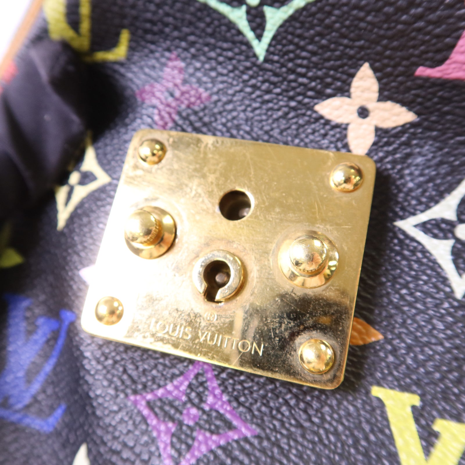 LOUIS VUITTON Monogram Multicolore Speedy 30金扣手挽袋