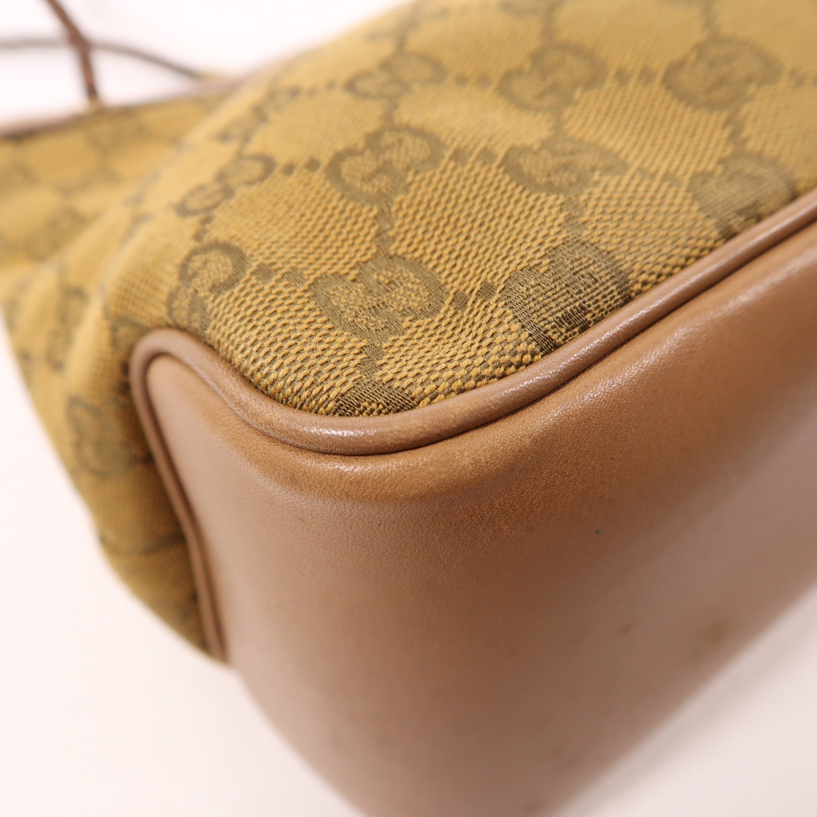 GUCCI 帆布Shoulder Bag金扣肩背袋