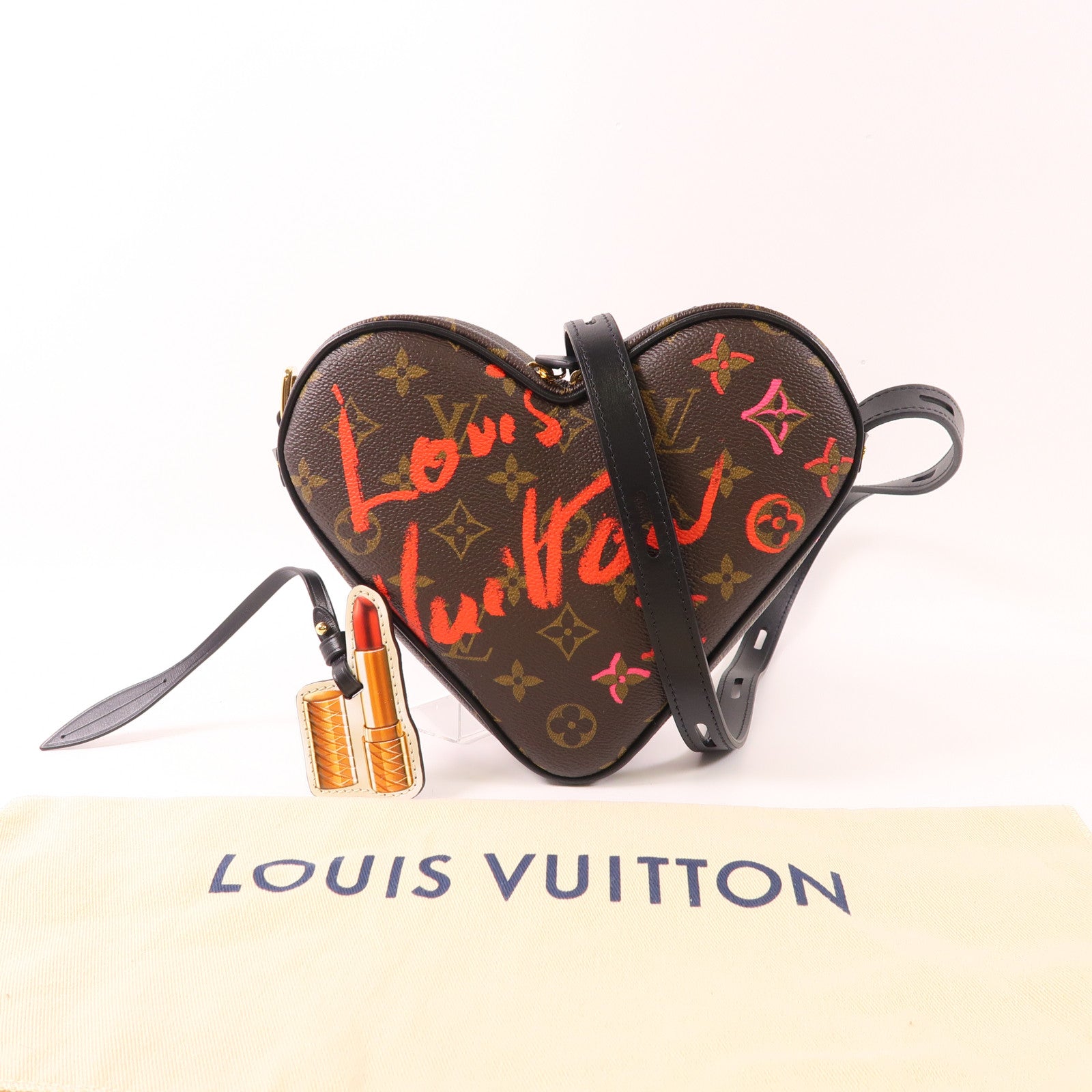 LOUIS VUITTON 【激減優惠】Monogram Sac Coeur Fall In Love金扣肩背袋棕色