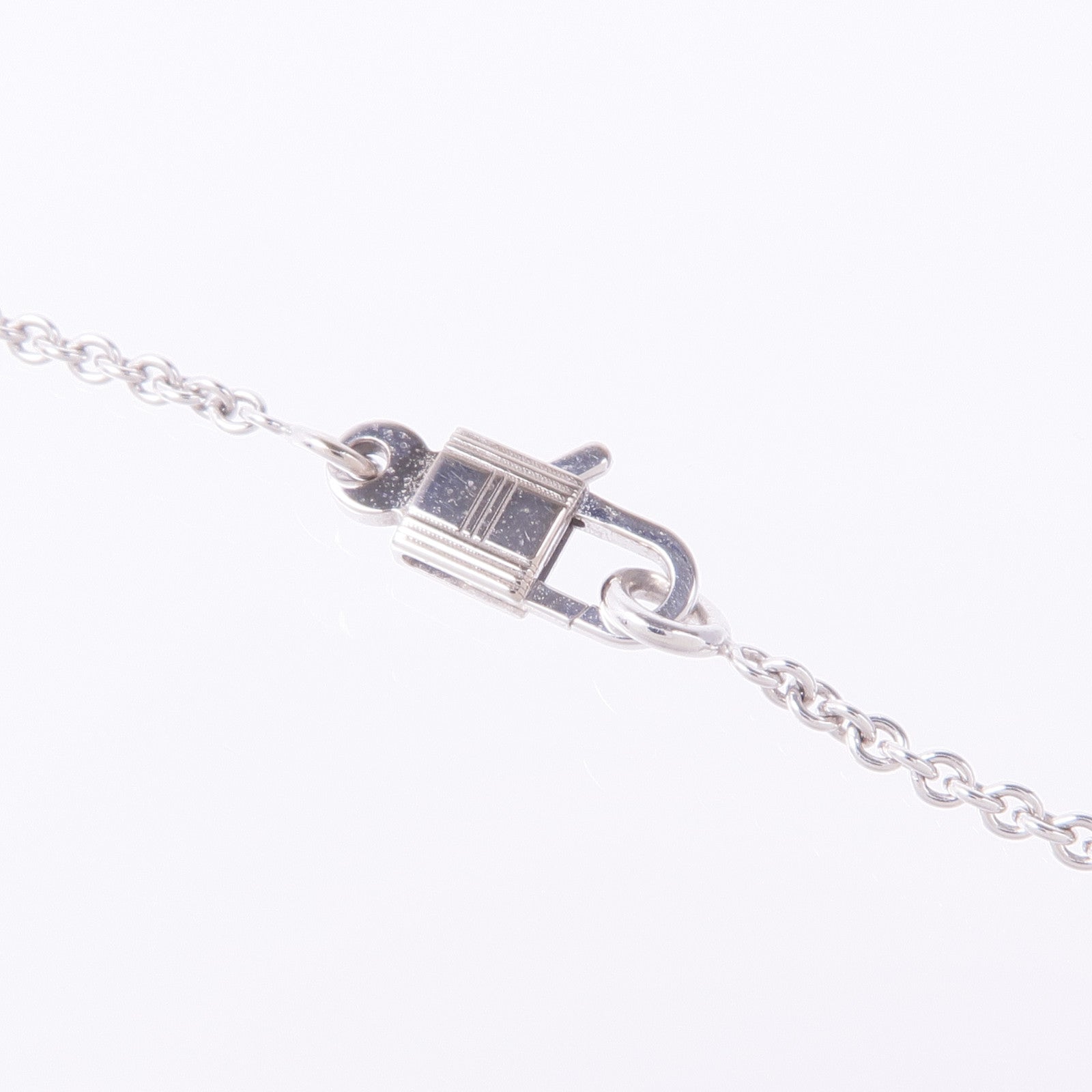 HERMES 【激減優惠】18K白金Kelly Pendant鑽石項鍊