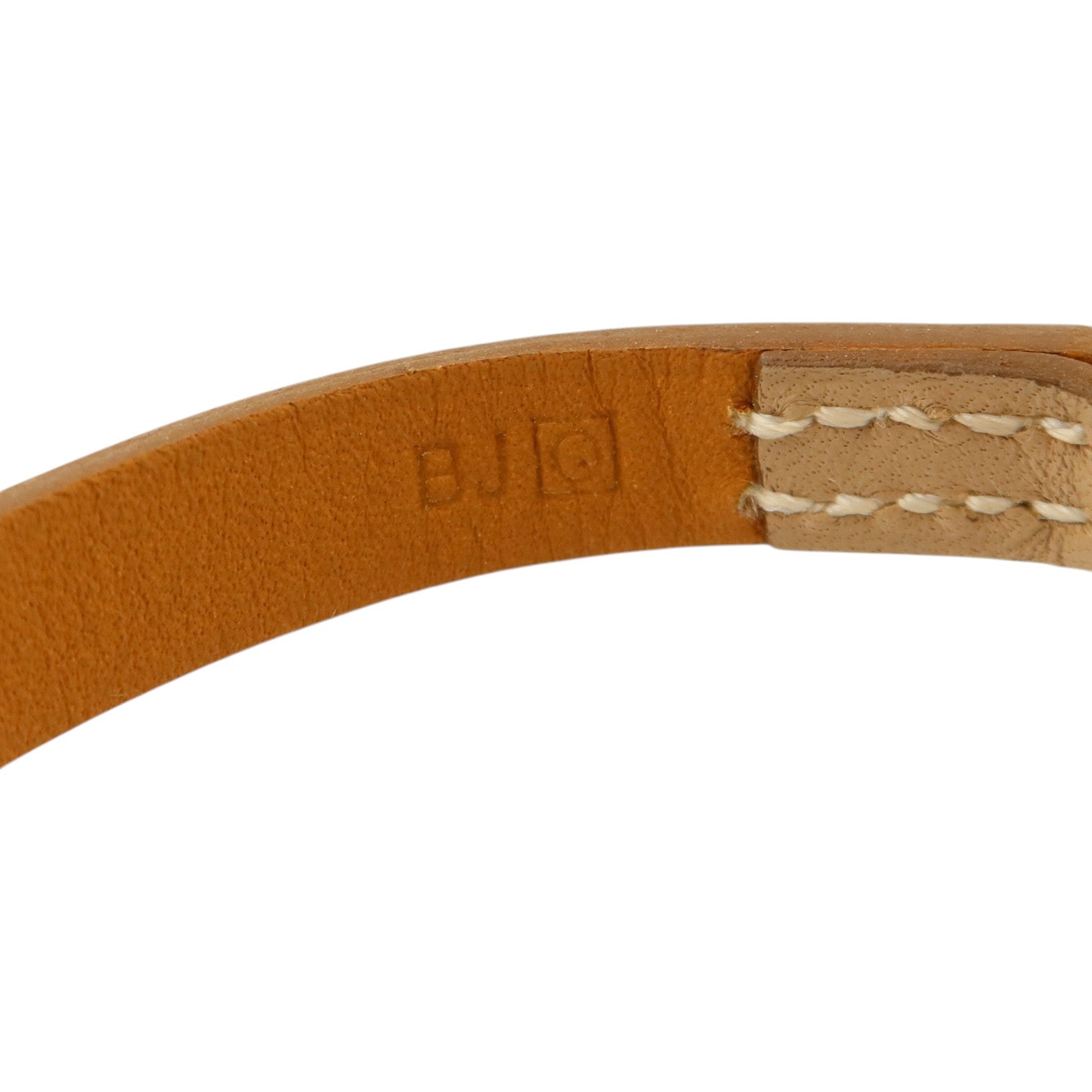 HERMES Swift皮革Rivale Mini Bracelet金扣手鏈