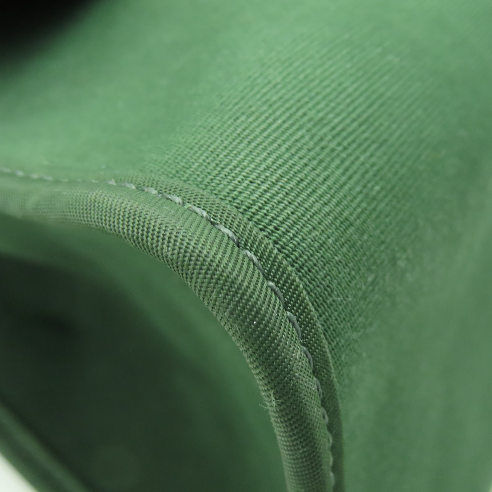HERMES 【清倉大減價】帆布Herbag PM銀扣手挽肩背兩用袋綠色