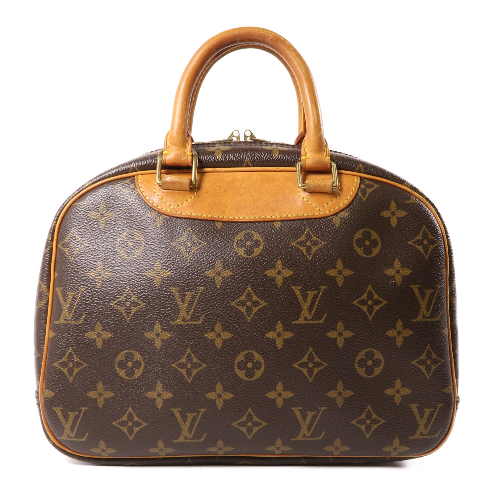 LOUIS VUITTON LV GHW Trouville Hand Bag M42228 Monogram Brown