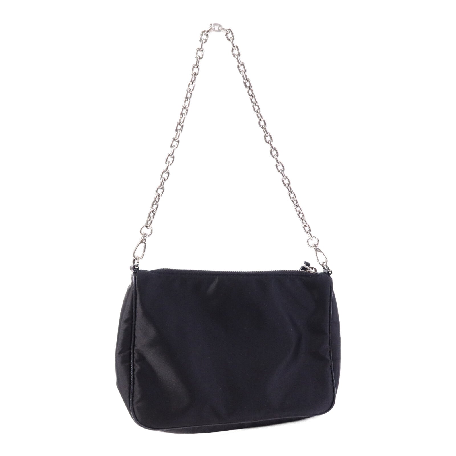 PRADA 尼龍Shoulder Bag銀扣手挽肩背兩用袋