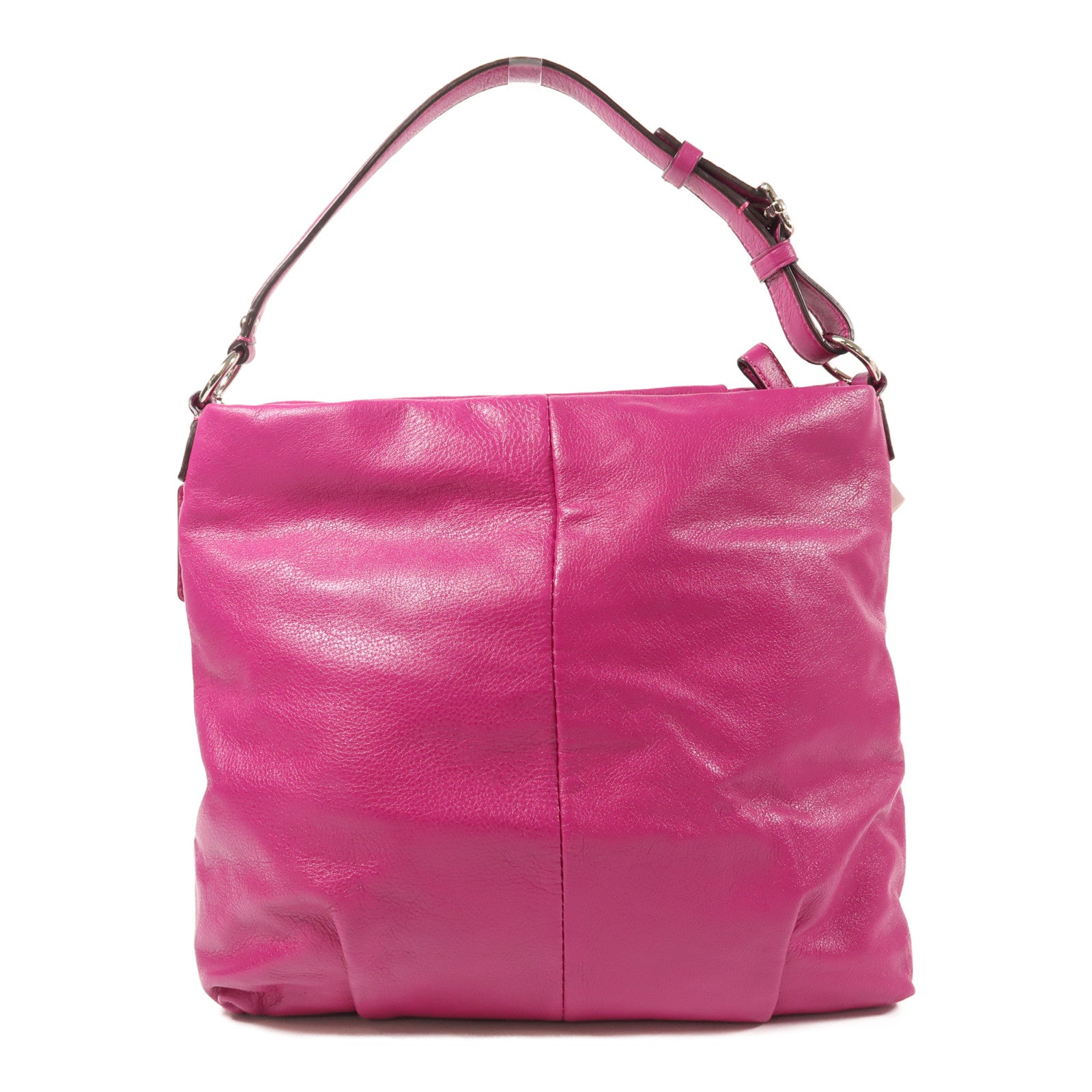 COACH 牛皮皮革2way Shoulder Bag銀扣肩背袋