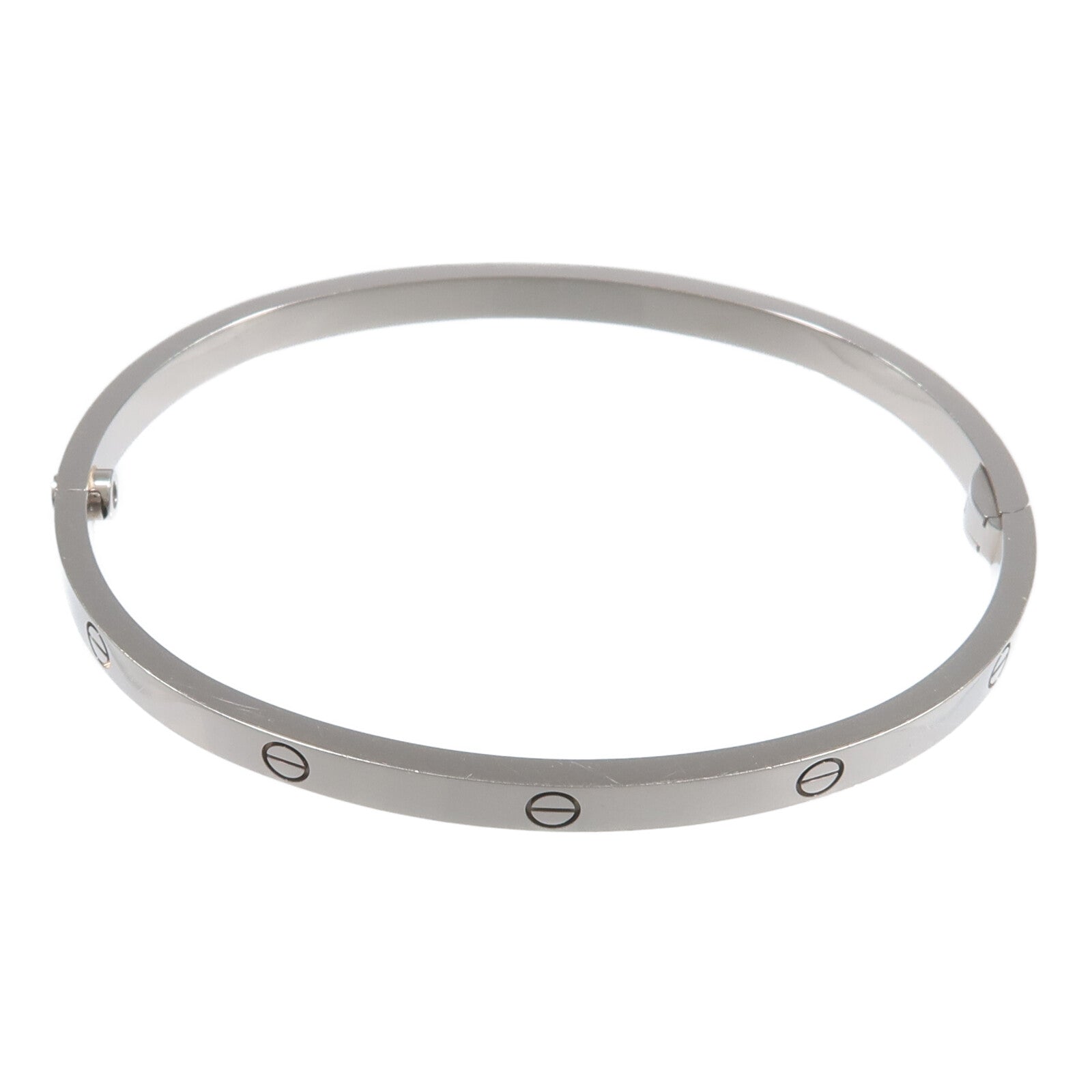 CARTIER 18K白金Love Bangle SM手鐲