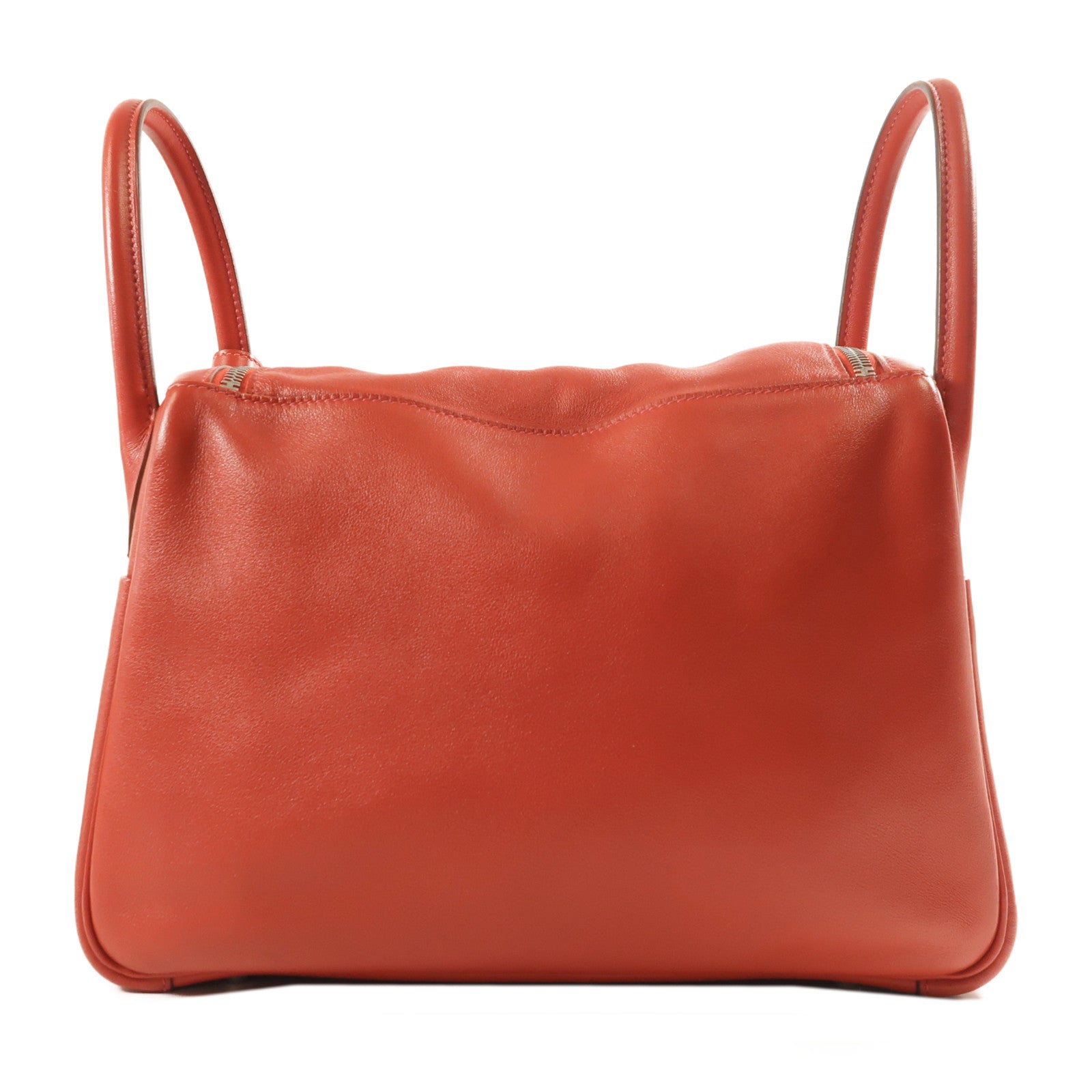 HERMES Swift皮革Lindy 30銀扣手挽肩背兩用袋Rouge Casaque