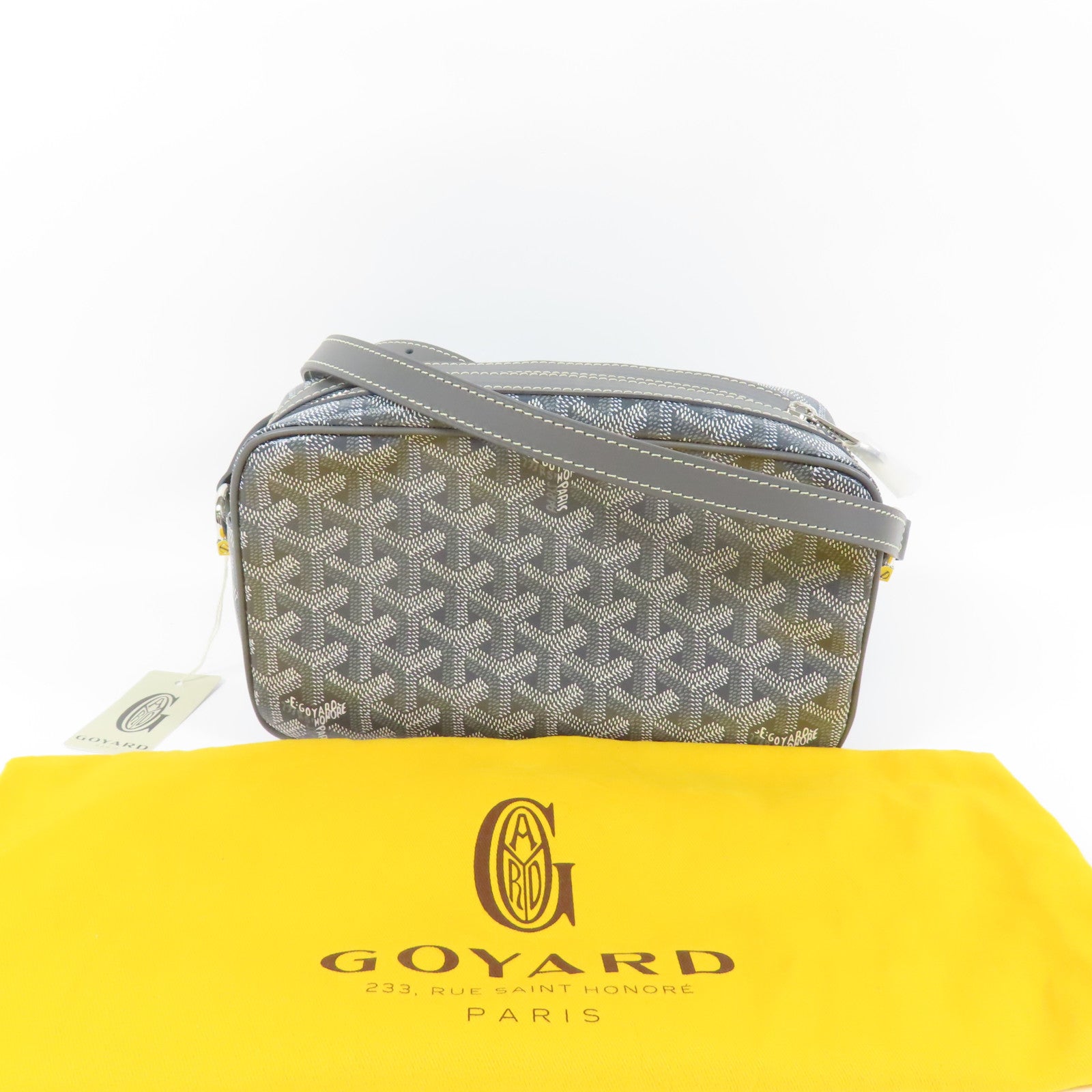 GOYARD 塗層帆布Sac Cap Vert銀扣肩背袋