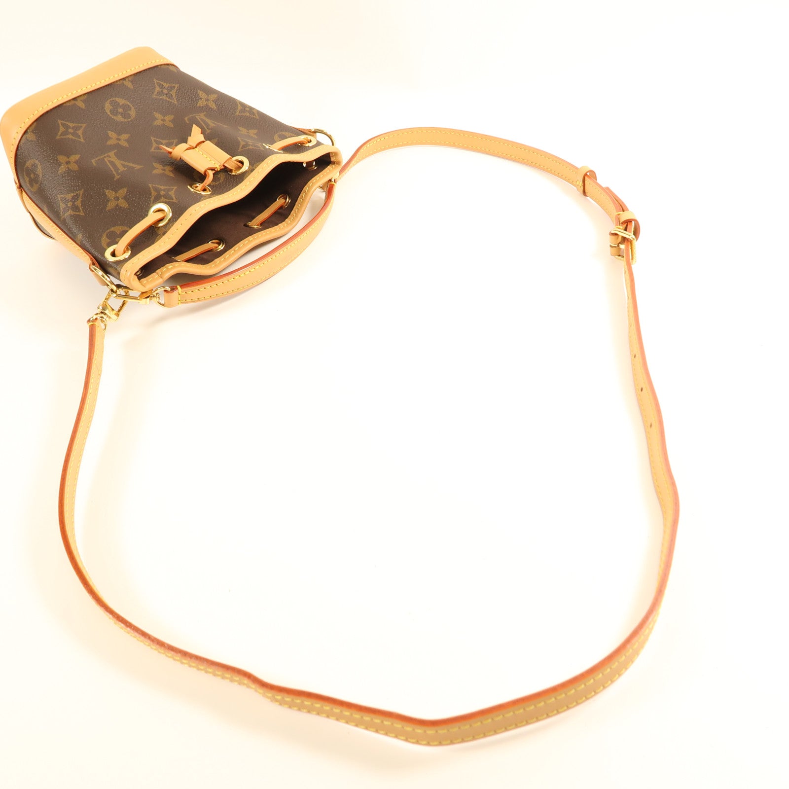 LOUIS VUITTON Monogram Nano Noe金扣手挽肩背兩用袋