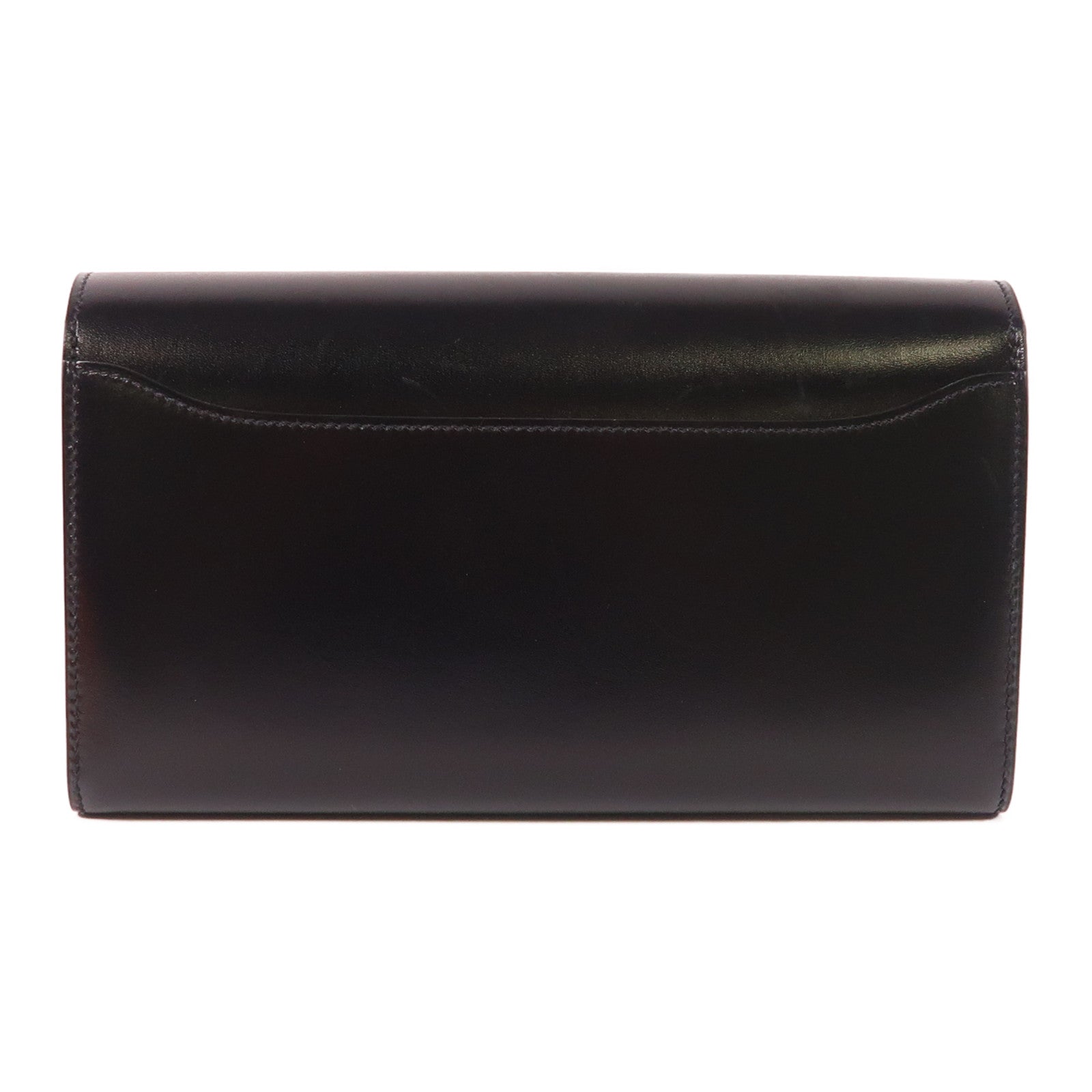 HERMES Box Calf皮革Constance Long Wallet銀扣長錢包