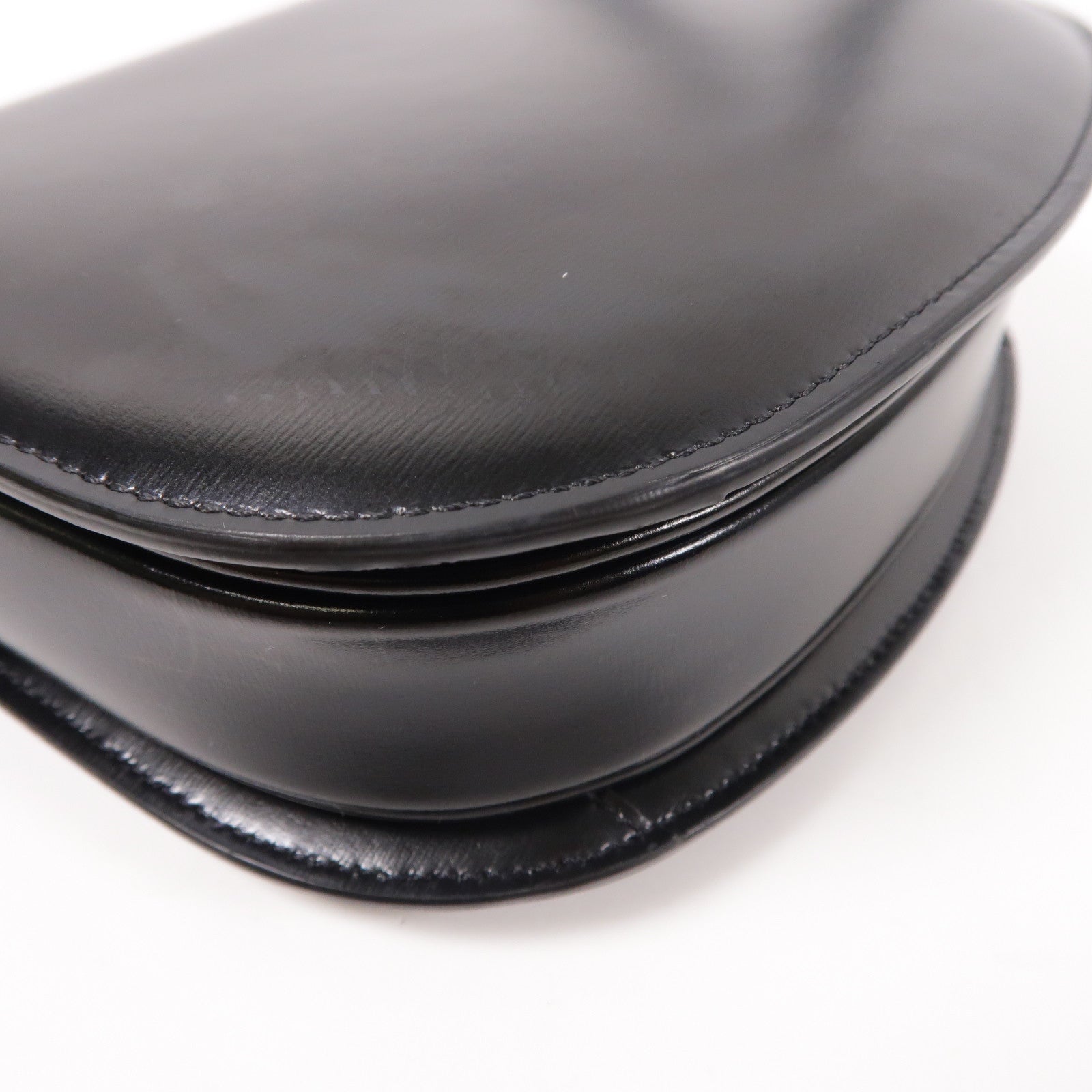 CELINE 牛皮皮革Small Besace金扣肩背袋黑色