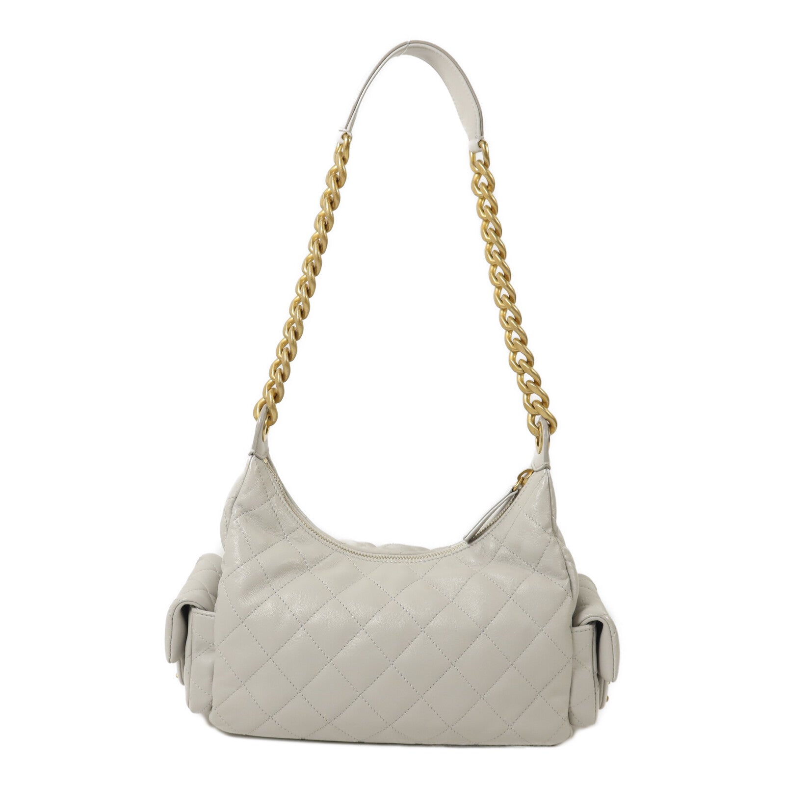 CHANEL 羊皮皮革25C Hobo Small鏈帶肩背袋