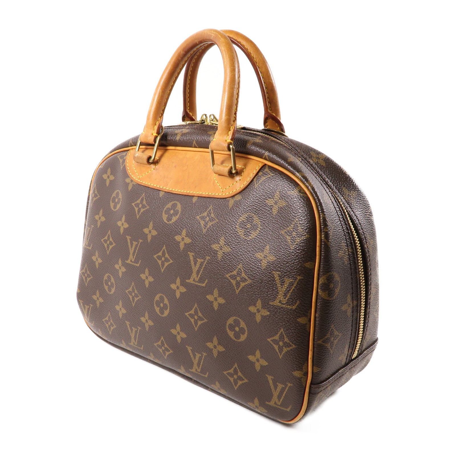 LOUIS VUITTON LV GHW Trouville Hand Bag M42228 Monogram Brown