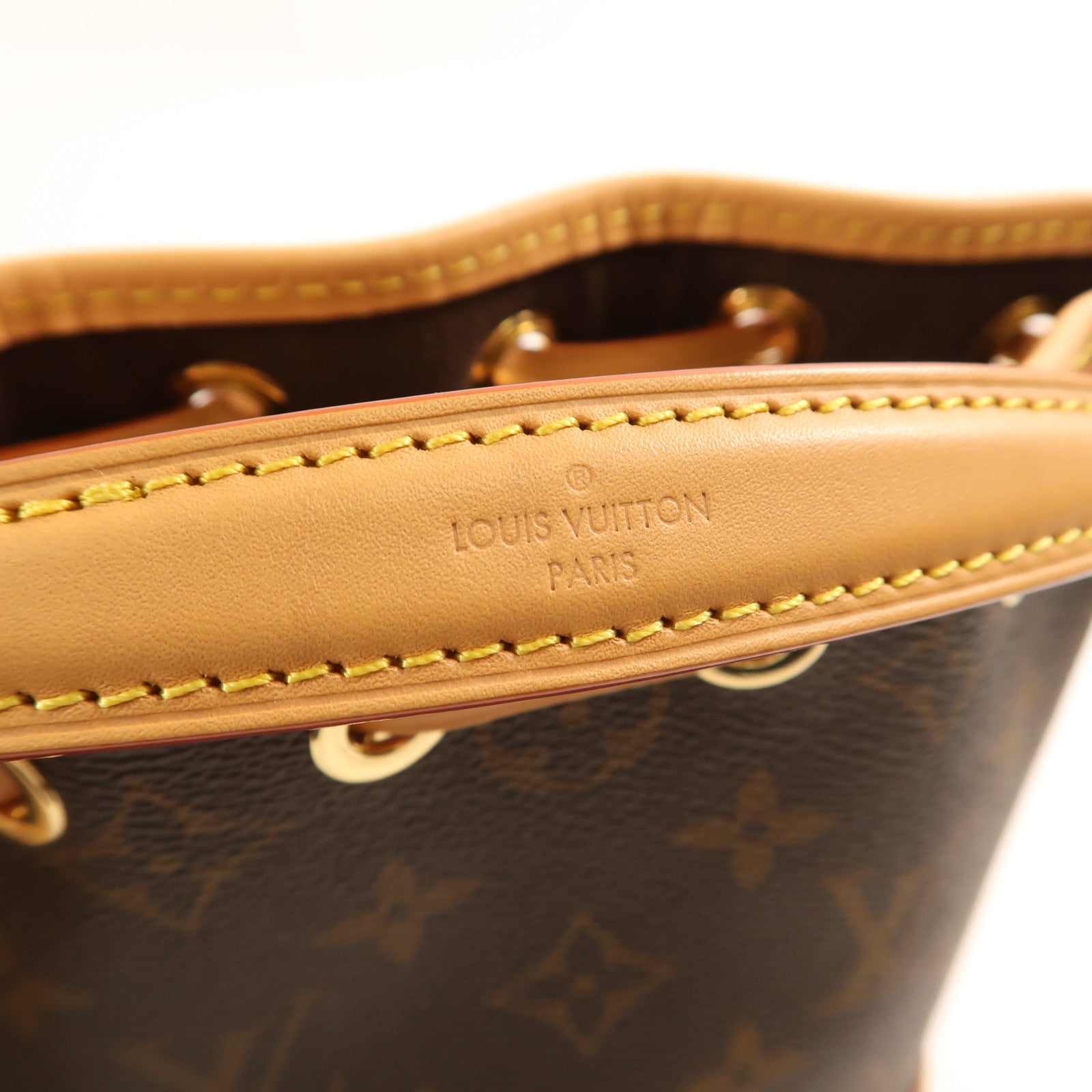 LOUIS VUITTON Monogram Nano Noe金扣手挽肩背兩用袋
