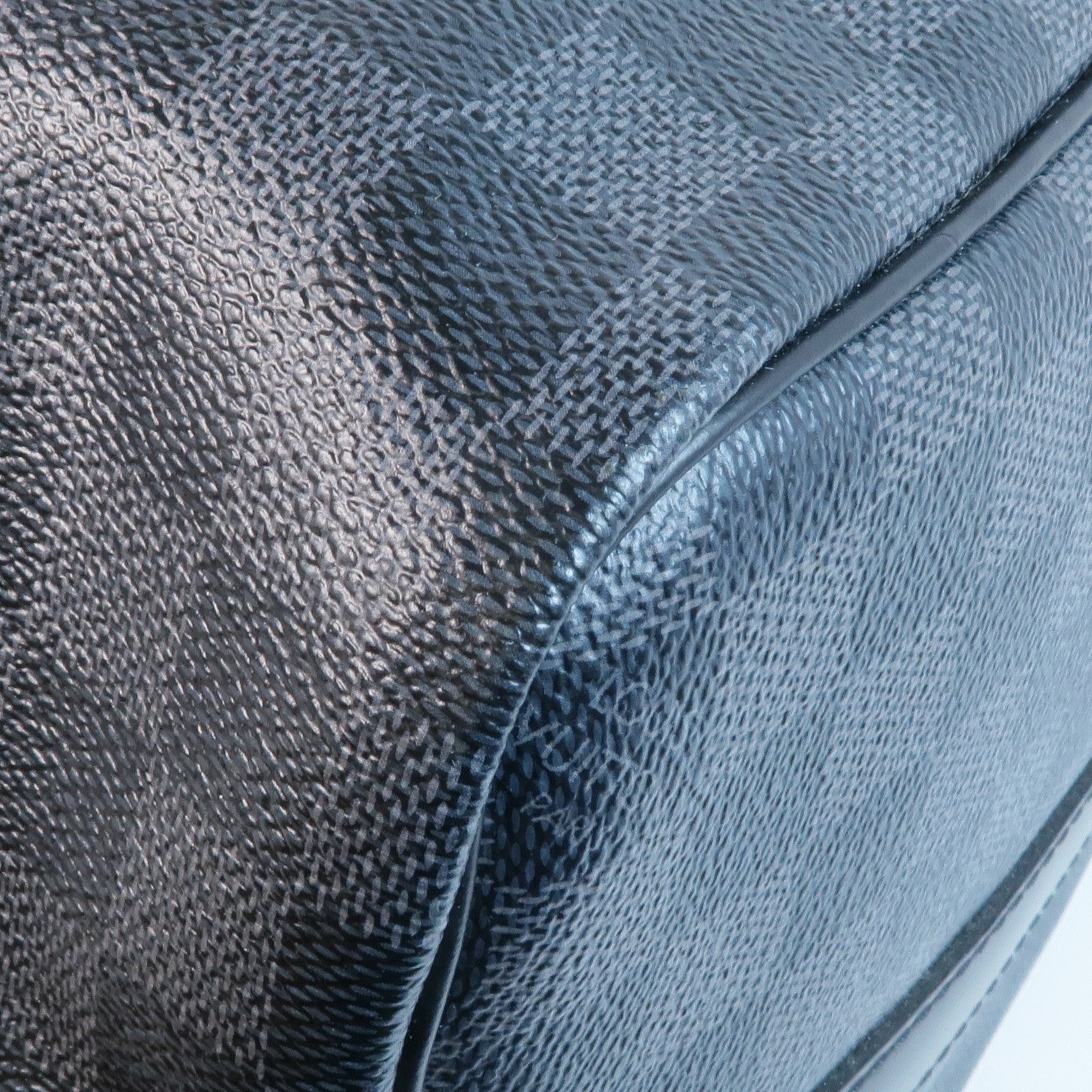 LOUIS VUITTON Damier Graphite Keepall 45 Bandouliere銀扣手挽肩背兩用袋