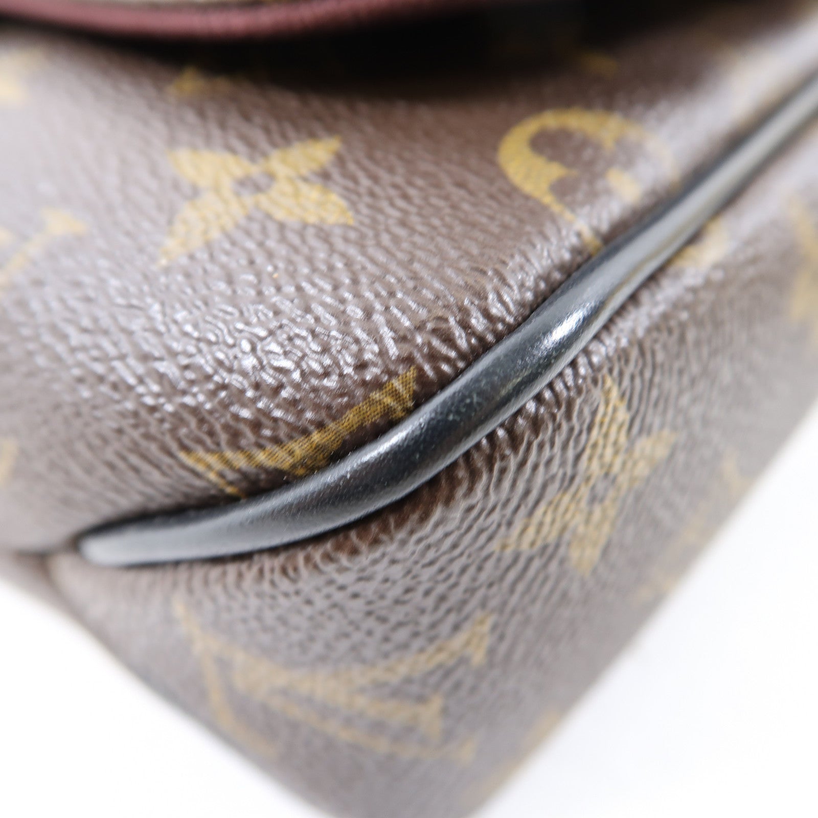 LOUIS VUITTON Monogram District PM銀扣肩背袋啡色