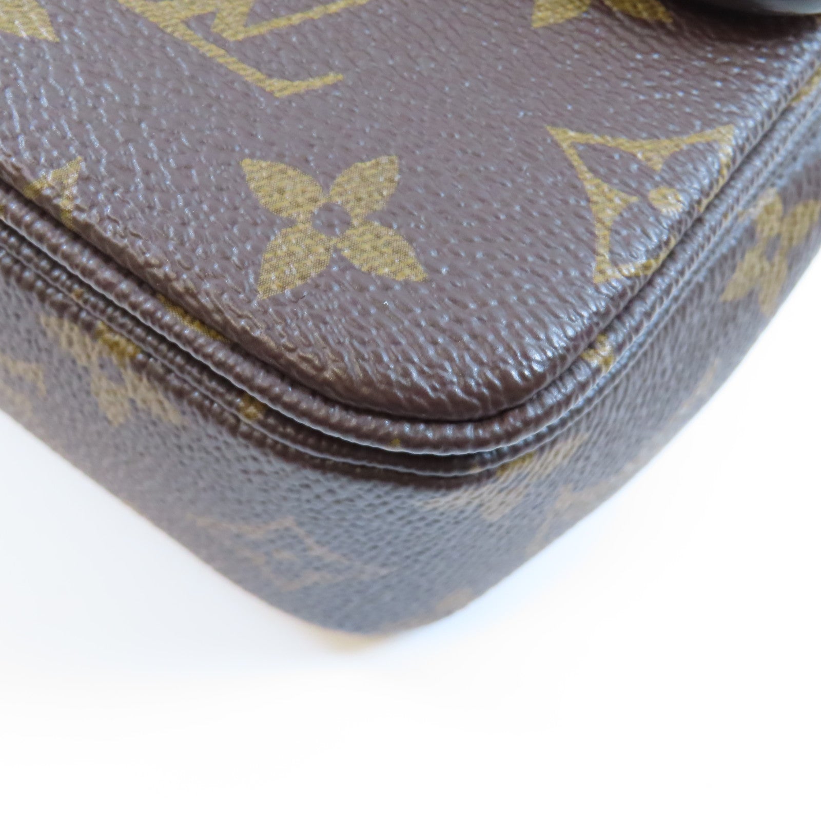 LOUIS VUITTON Monogram Marceau金扣鏈帶肩背袋棕色