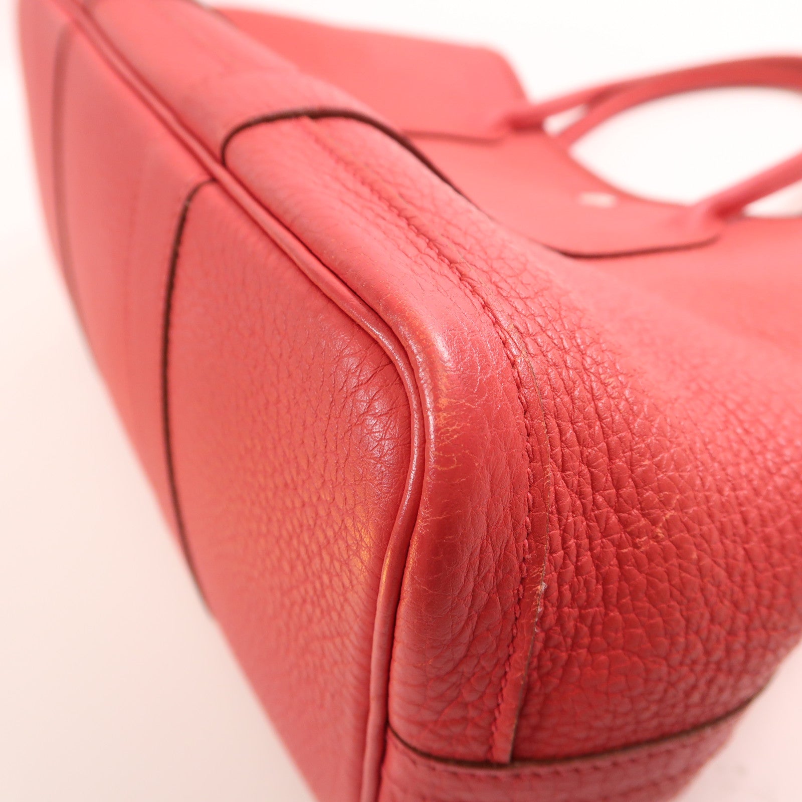 HERMES Negonda皮革Garden Party TPM銀扣手挽袋Rose Jarpur