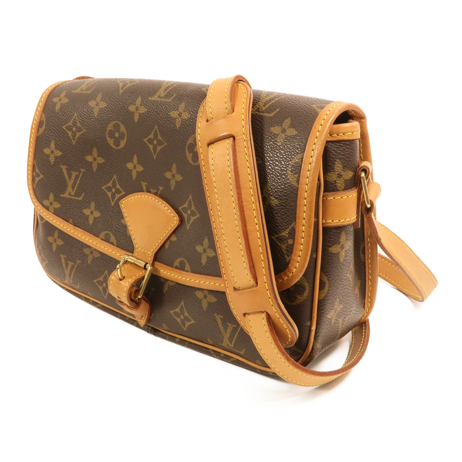 LOUIS VUITTON Monogram Sologne金扣肩背袋