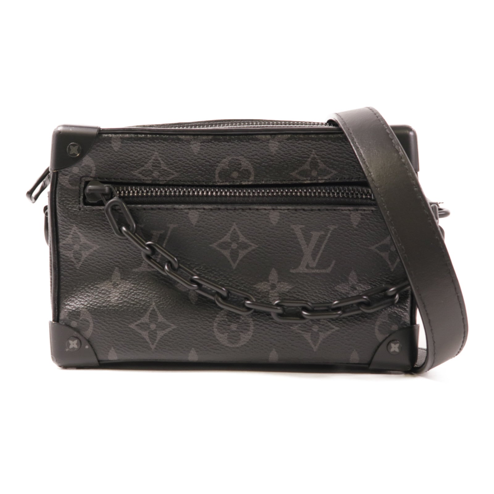 LOUIS VUITTON Monogram Eclipse Mini Soft Trunk肩背袋