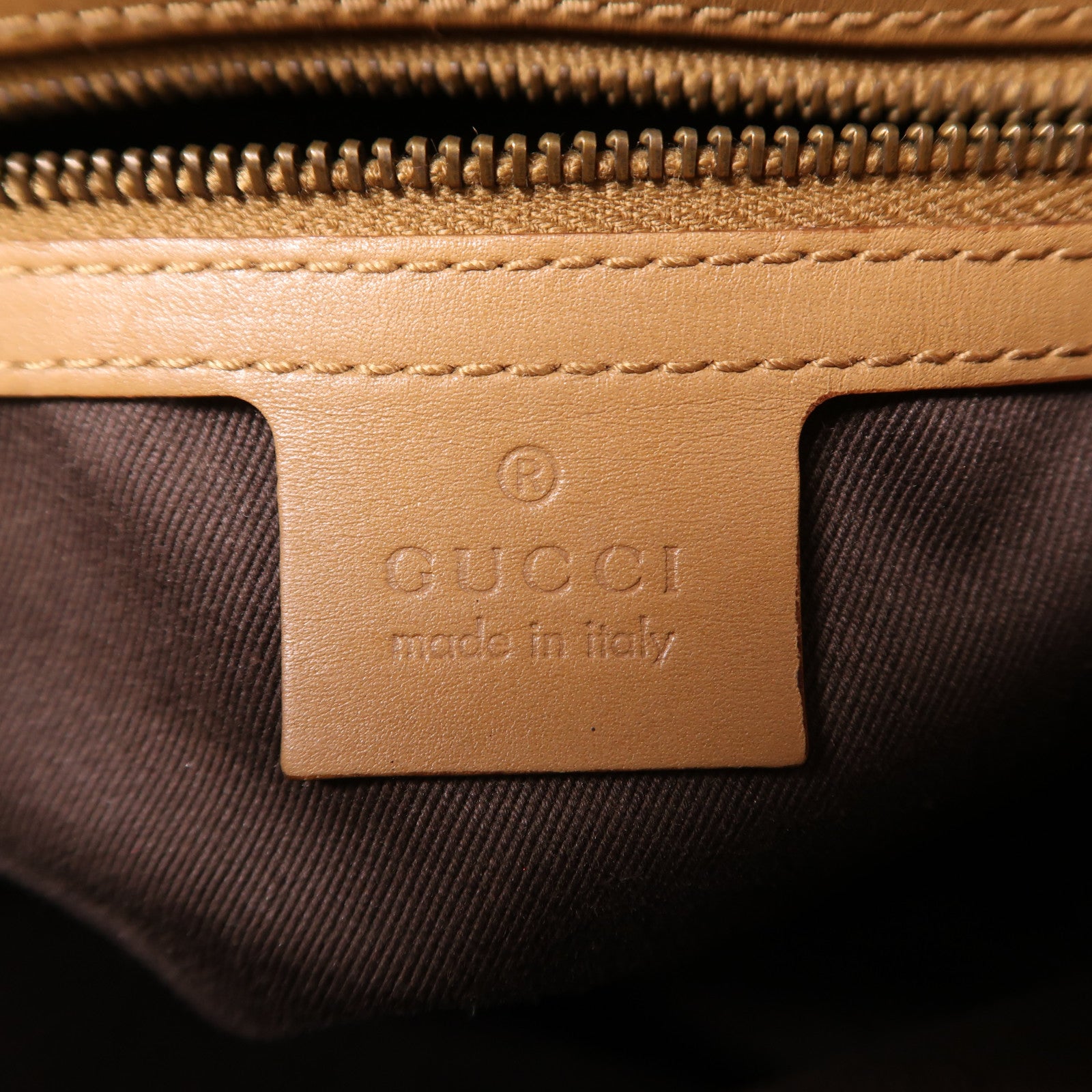 GUCCI 帆布Shoulder Bag金扣肩背袋
